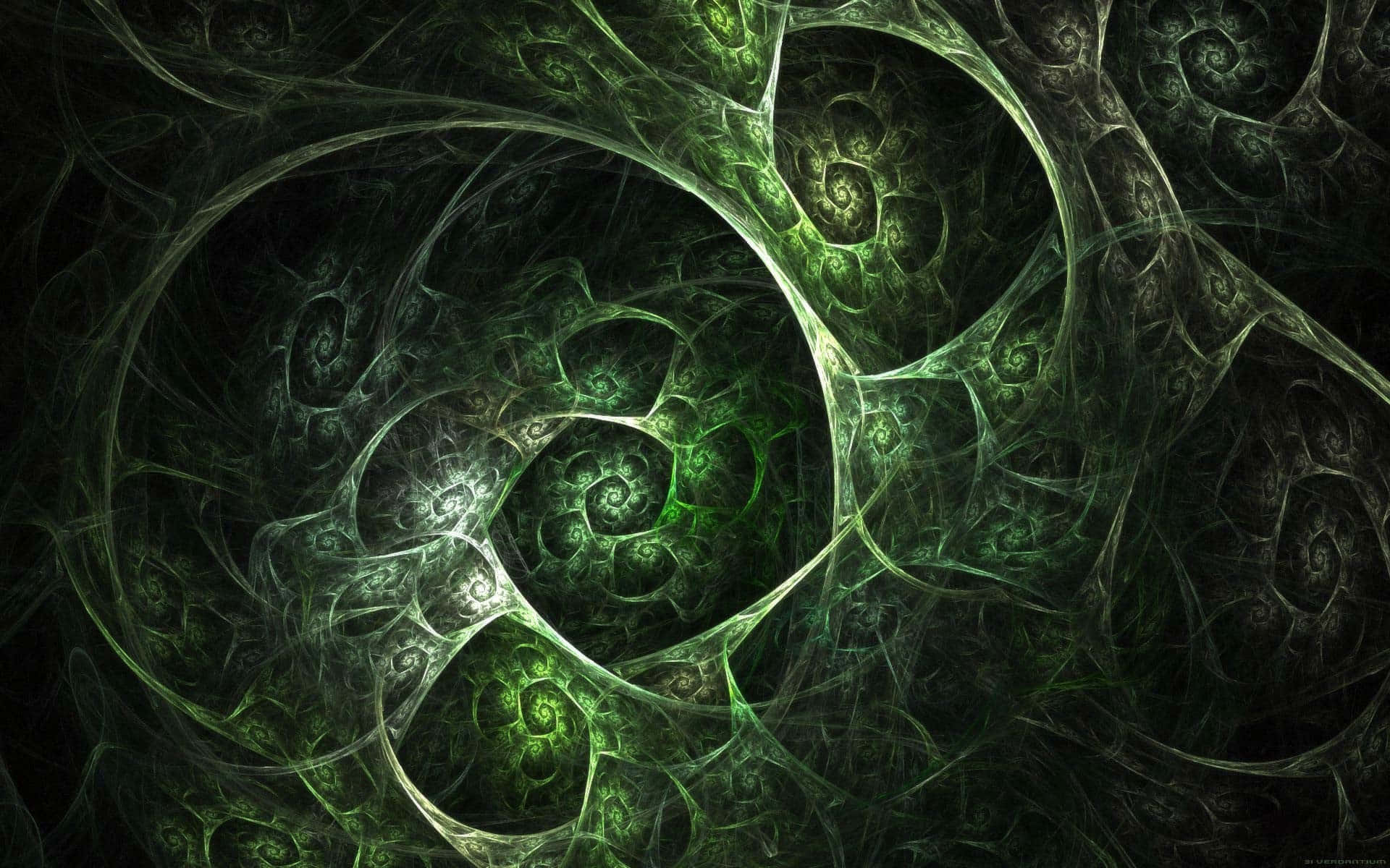 En levende mørkegrøn baggrund Wallpapers