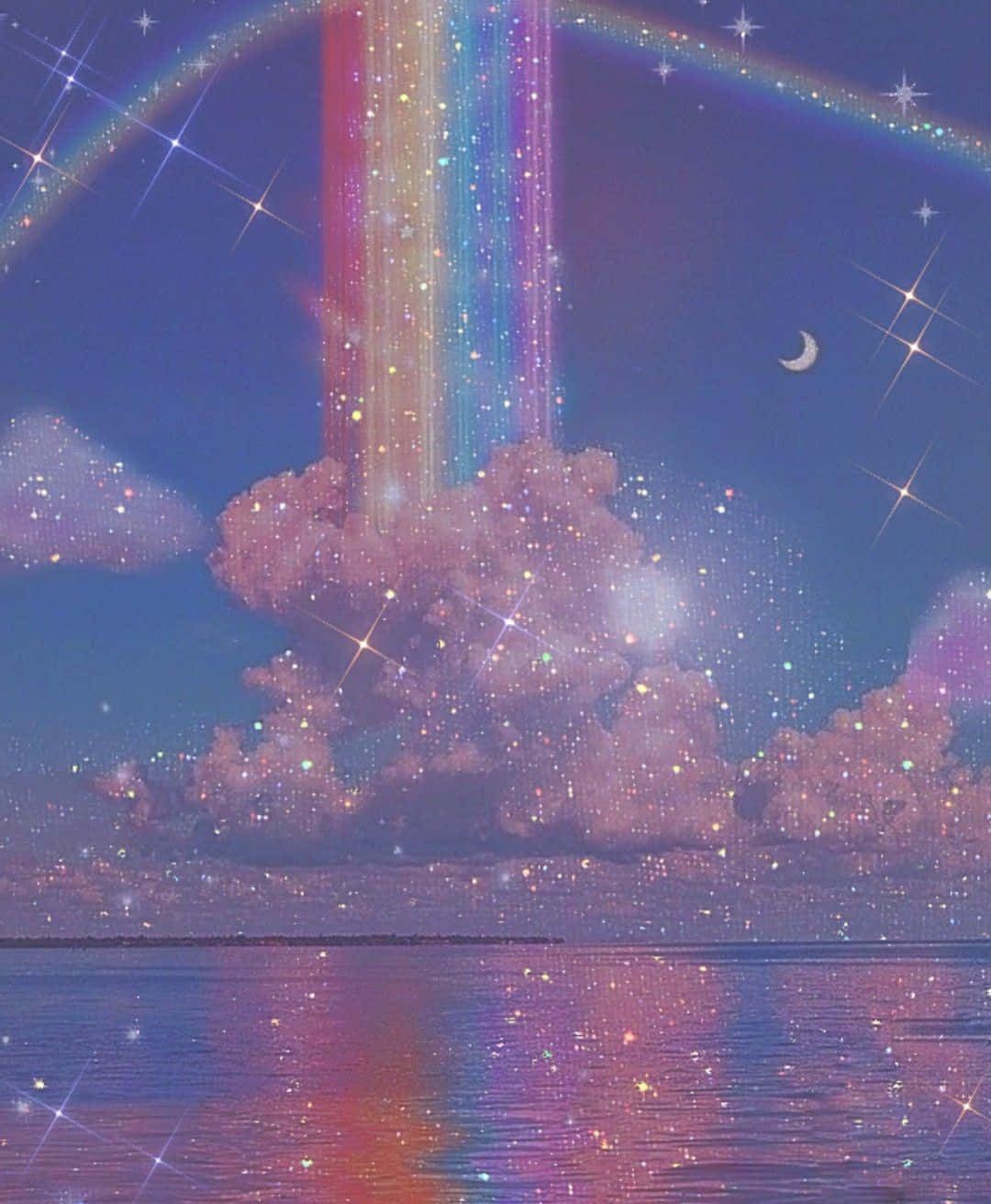 En levende og iøjnefaldende regnbue af farver. Wallpapers