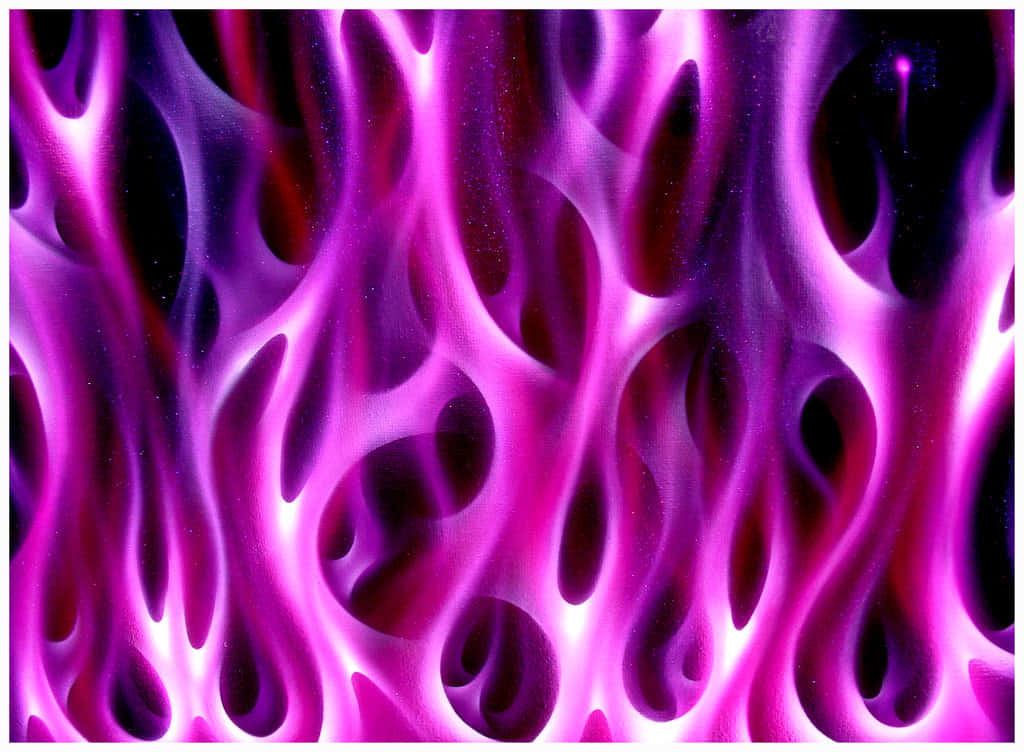 en lilla flamme på en sort baggrund Wallpapers