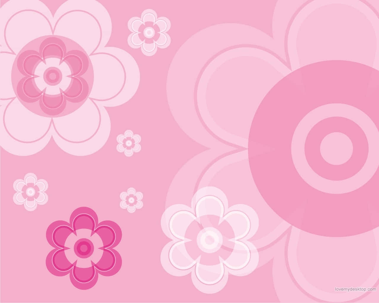 En lys, glad pink baggrund, der aldrig fejler at fremkalde et smil Wallpapers
