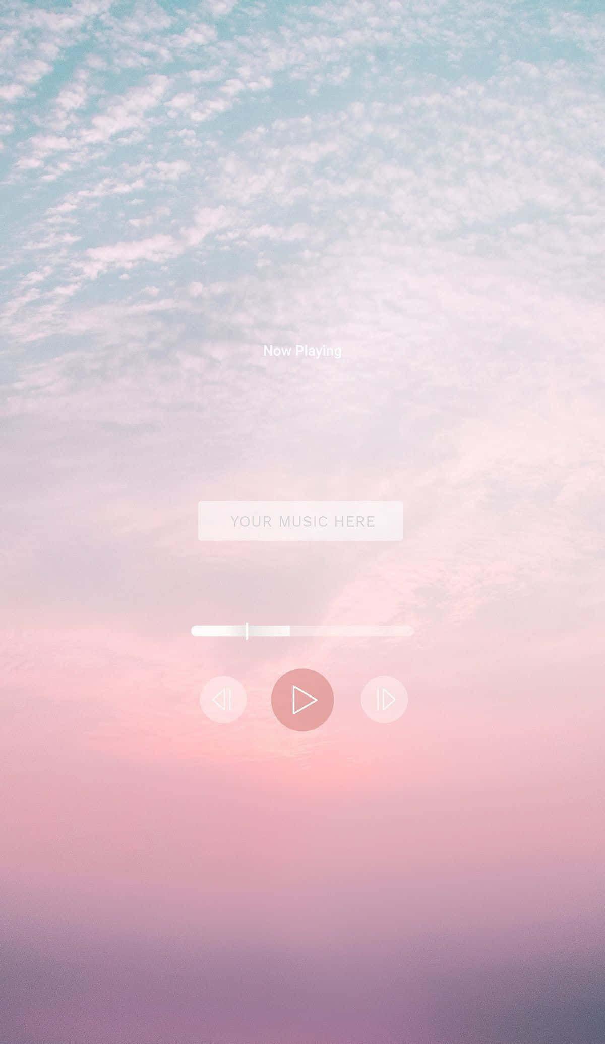 en lyserød himmel med skyer og en blå himmel Wallpapers