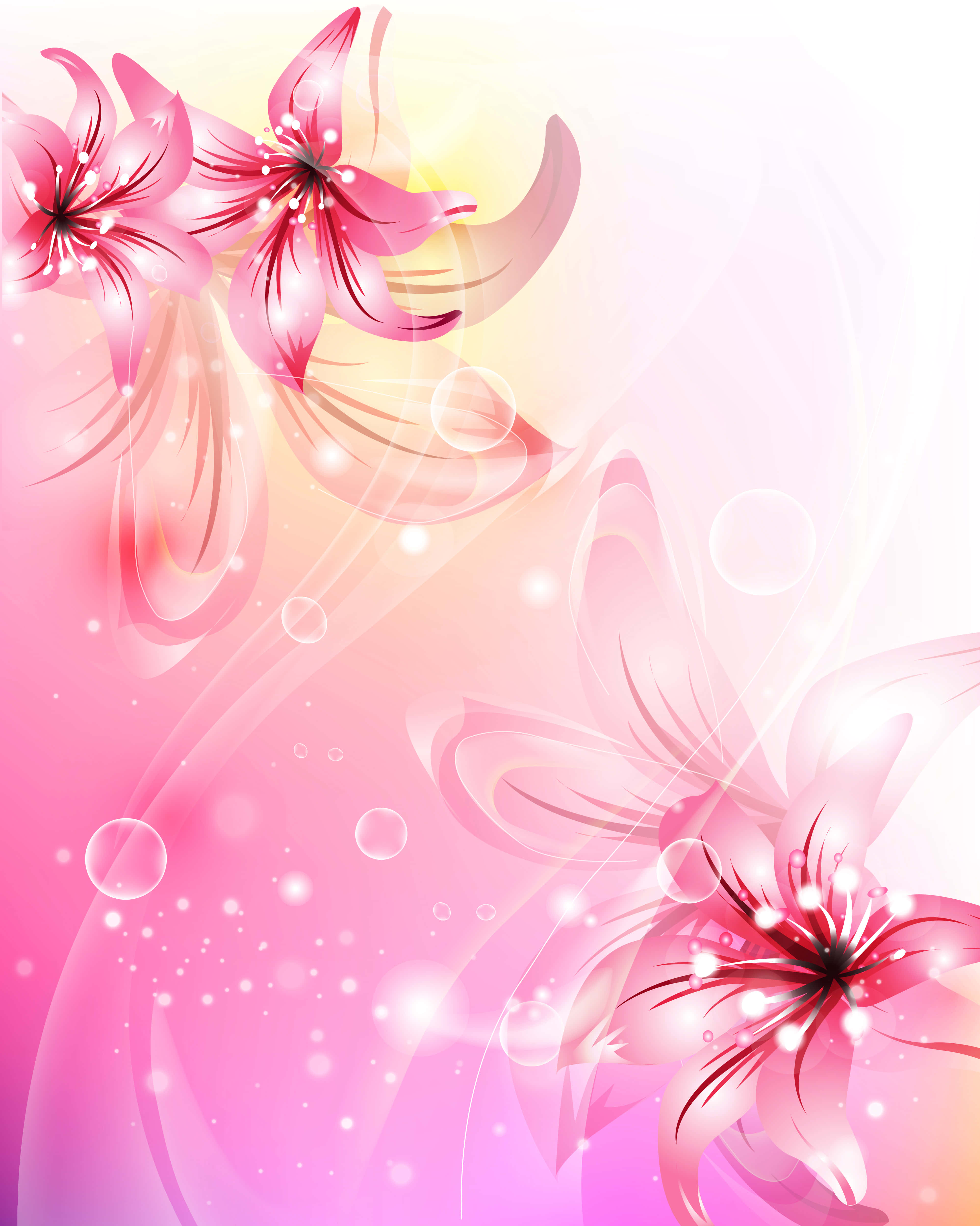 En lyserød blomst i fuldt flor Wallpapers