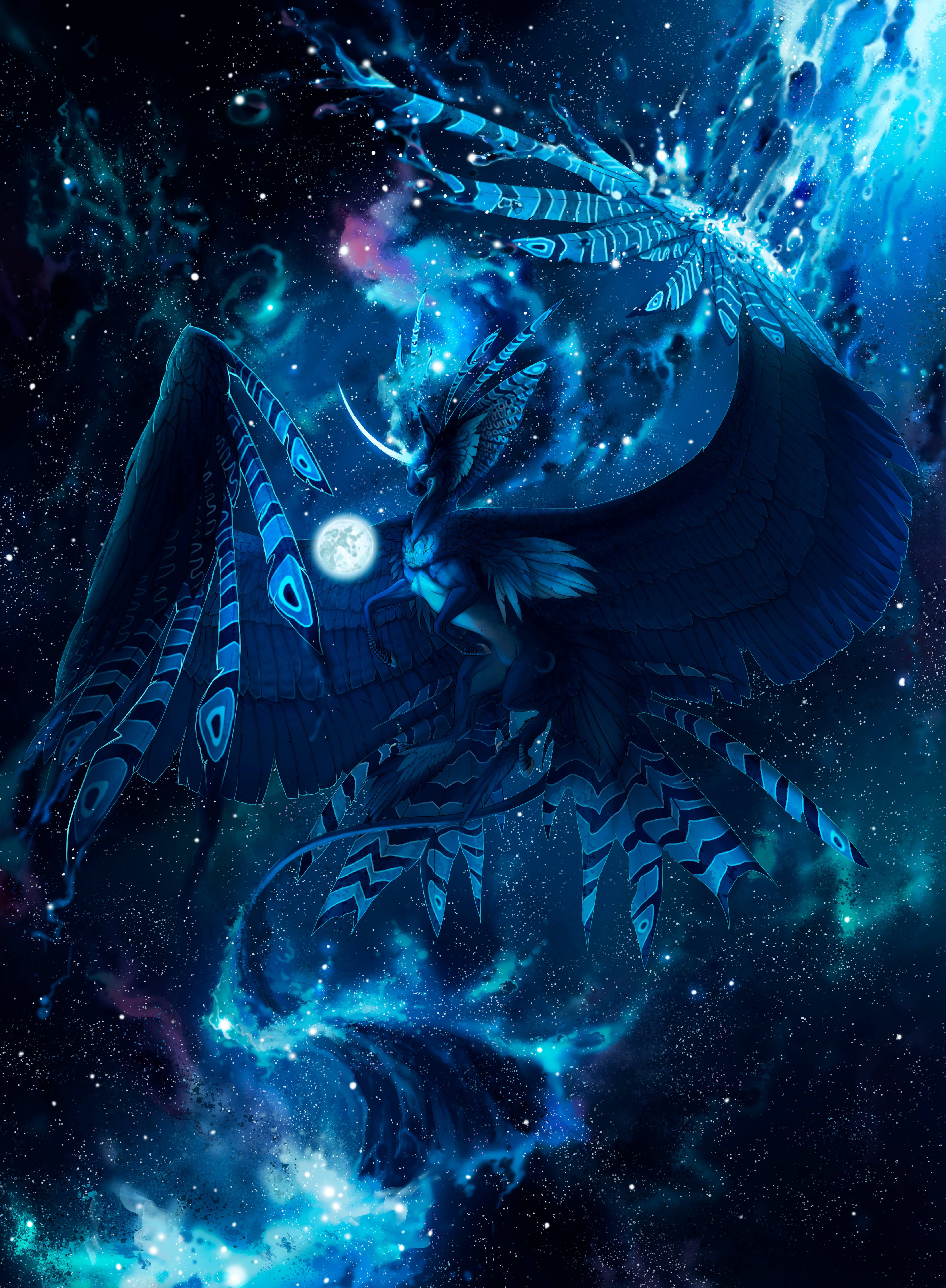 En magisk enhjørning i en mystisk verden Wallpapers
