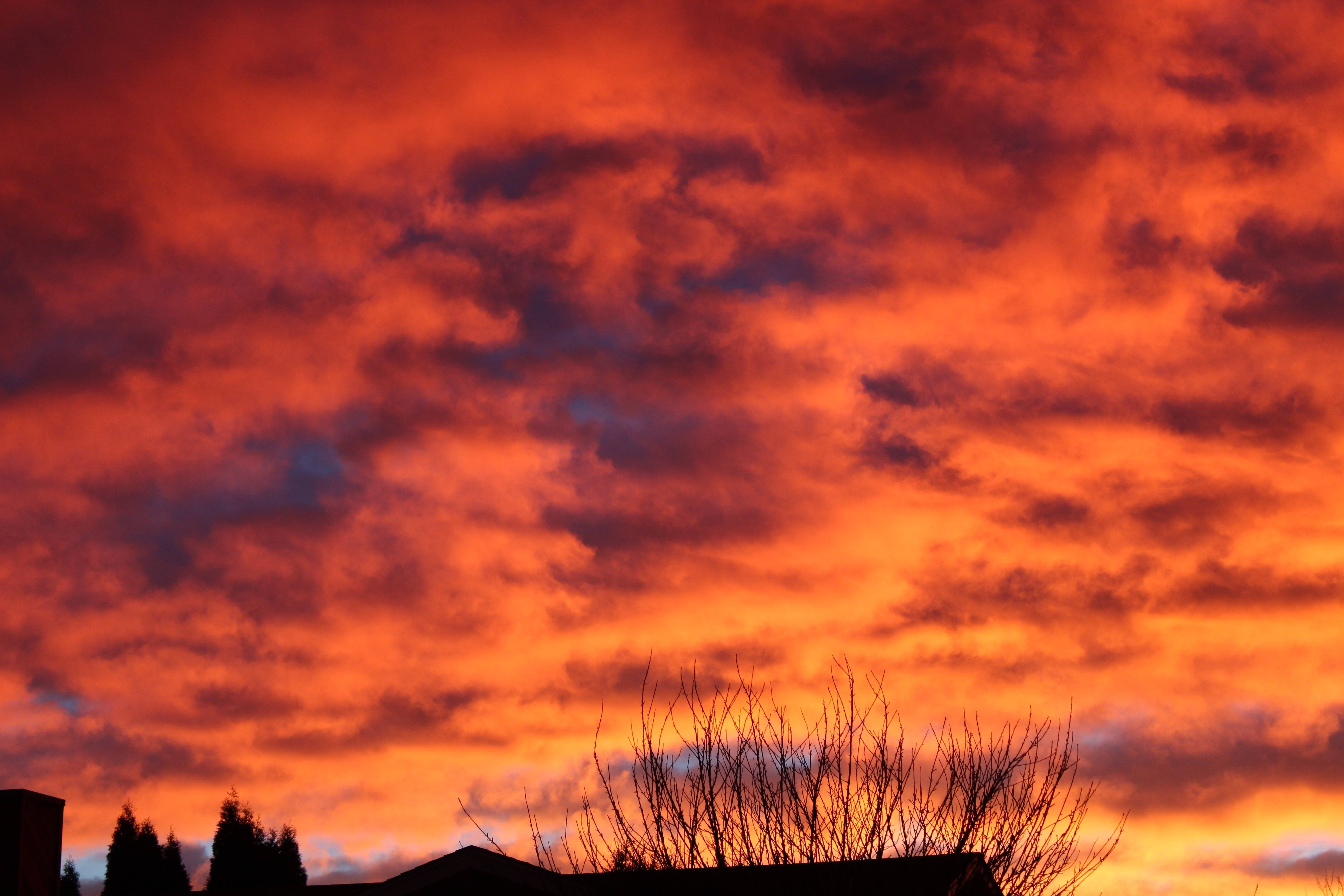 En malerisk himmel under solnedgang Wallpapers