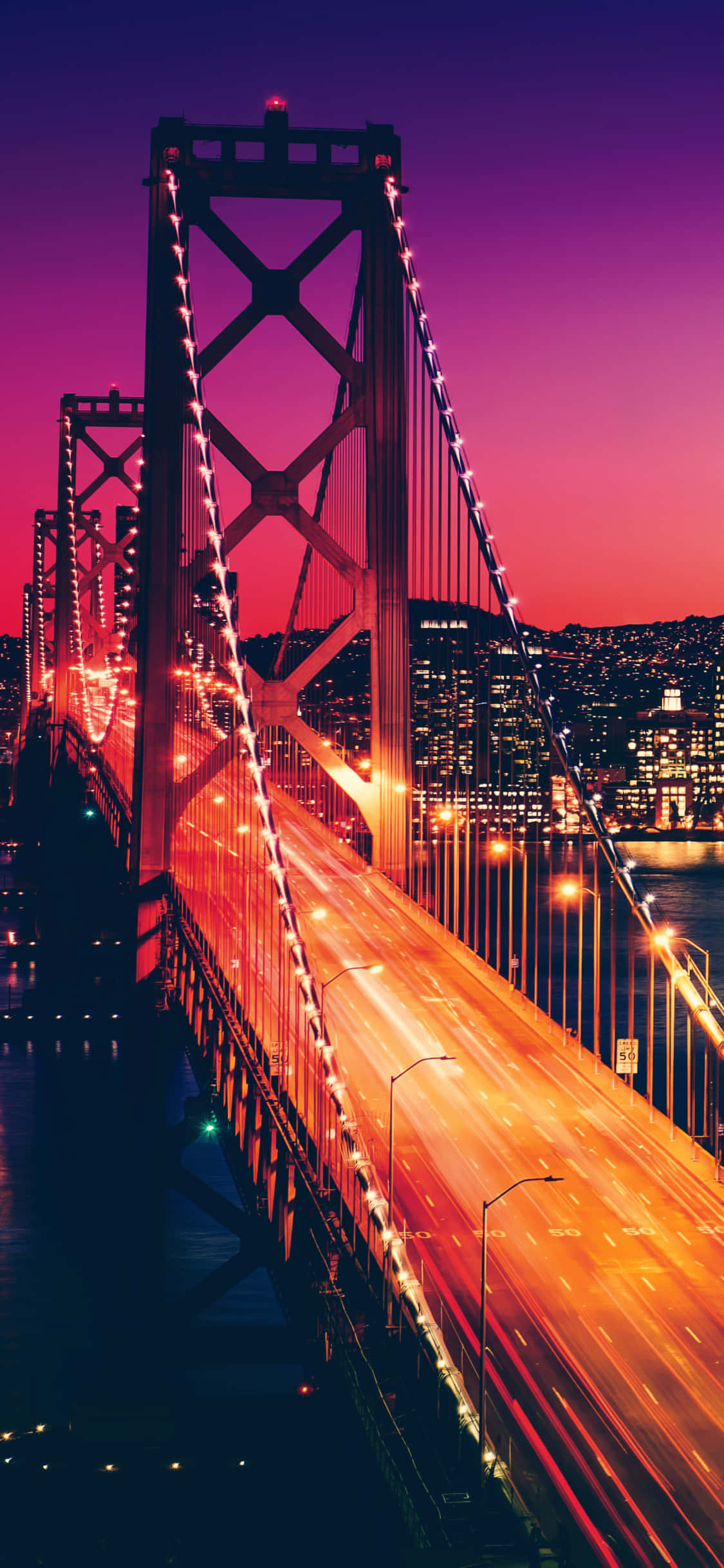 En malerisk udsigt over Californiens kystlinje fra en iPhone X Wallpapers