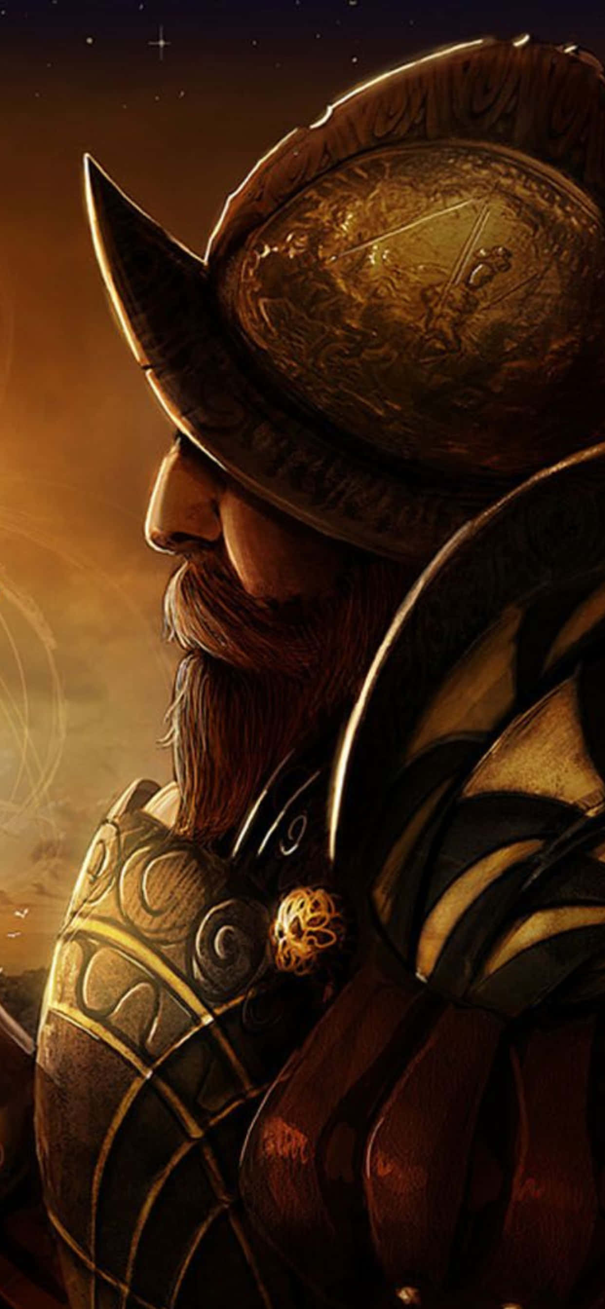 en mand i rustning holder et sværd Wallpapers