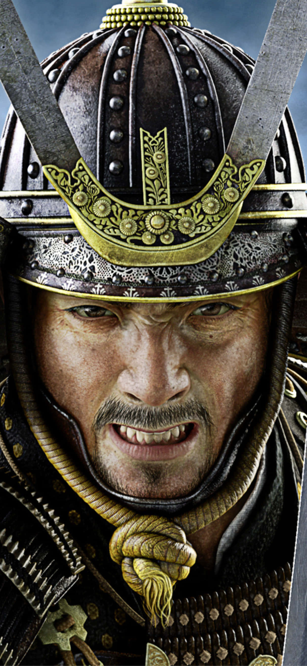 en mand i samurai-kostume med to sværd Wallpapers