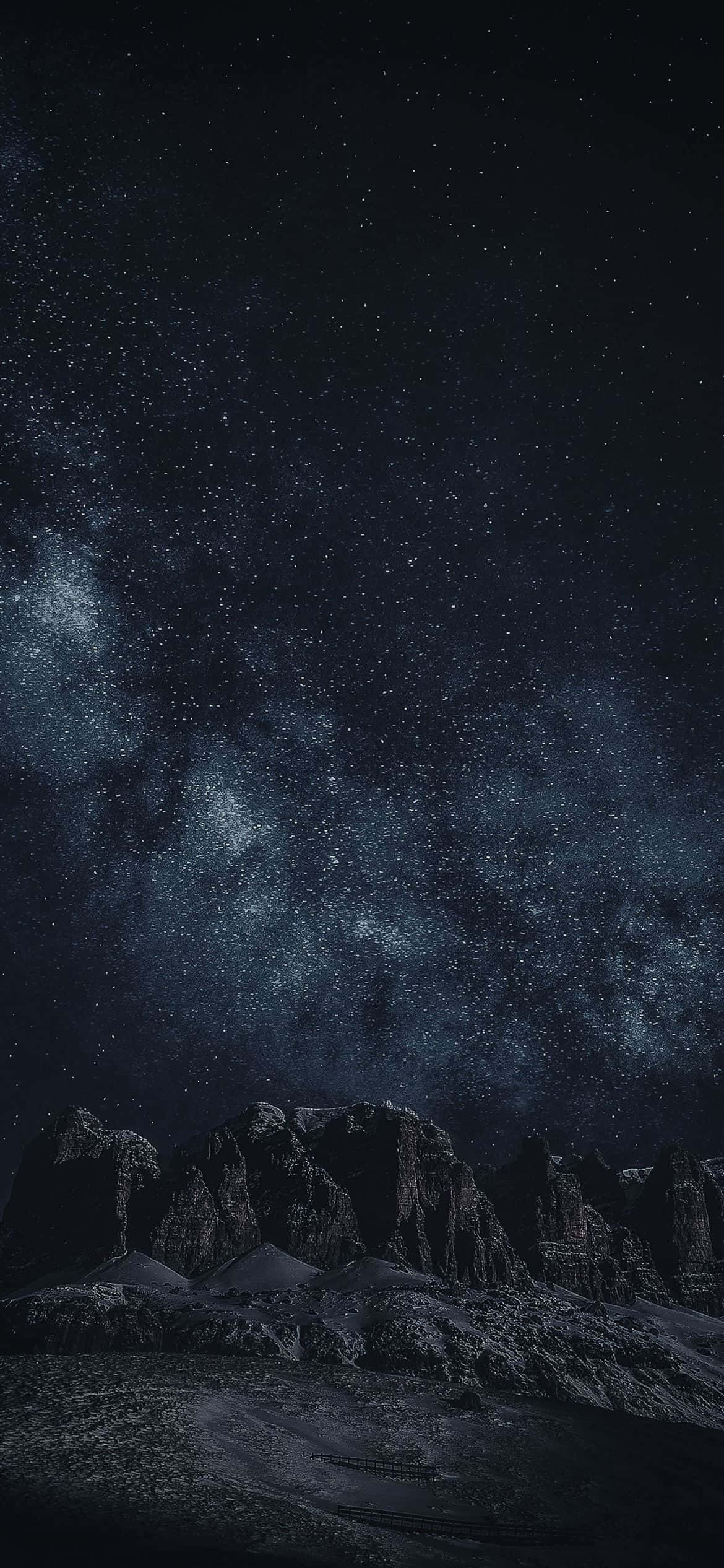 en nattehimmel med stjerner og mælkevej Wallpapers