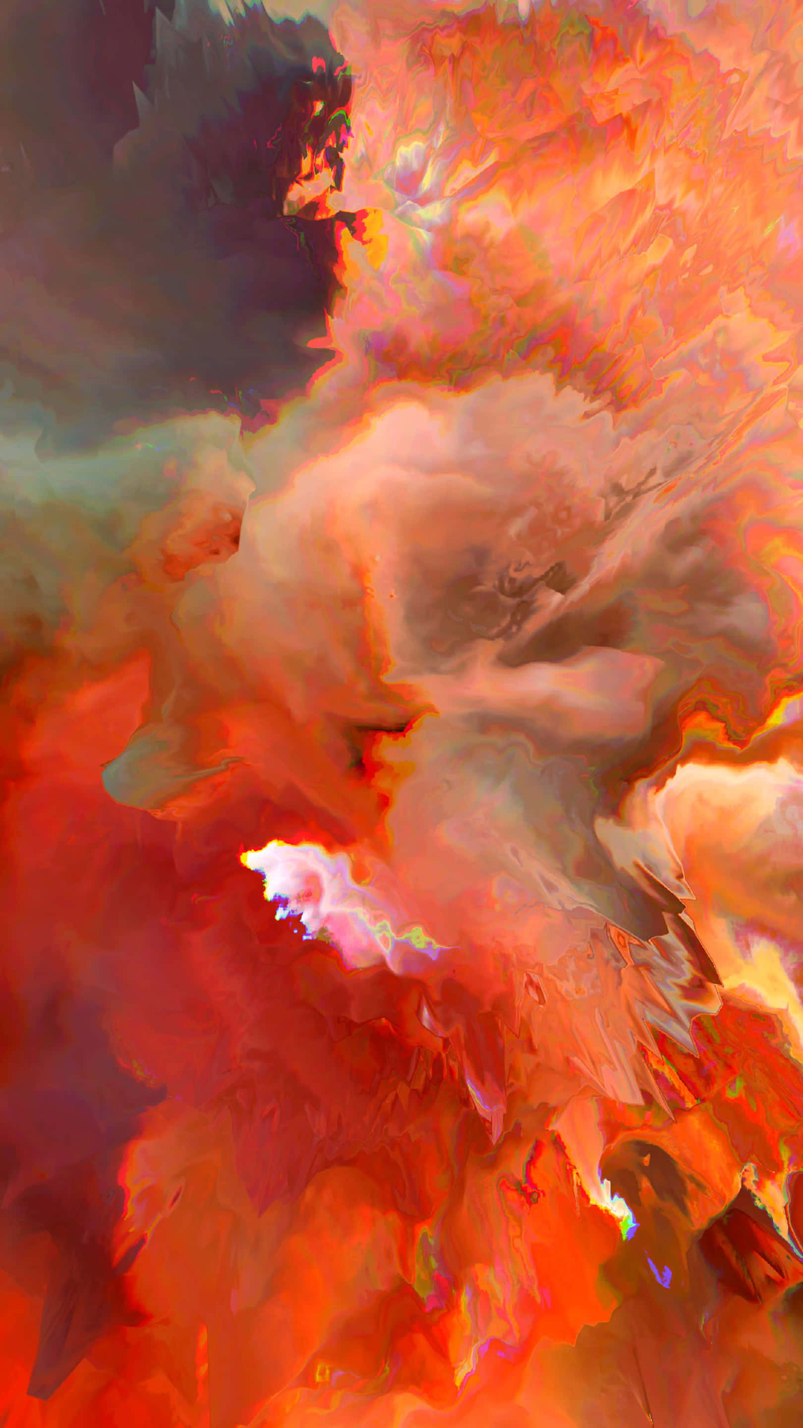 En orange æstetisk baggrund med et moderne udtryk Wallpapers