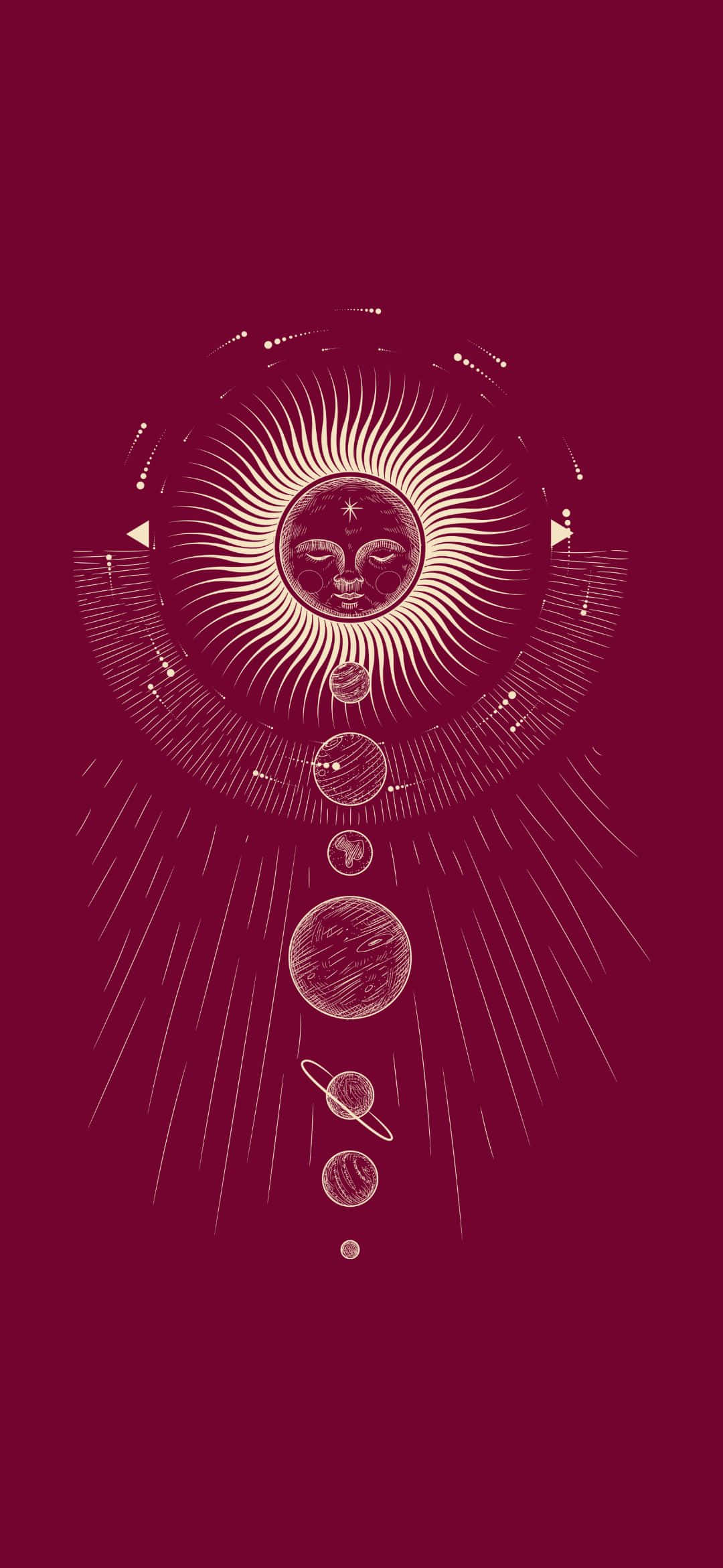 En overskyet himmel set gennem løvet på et træ Wallpapers