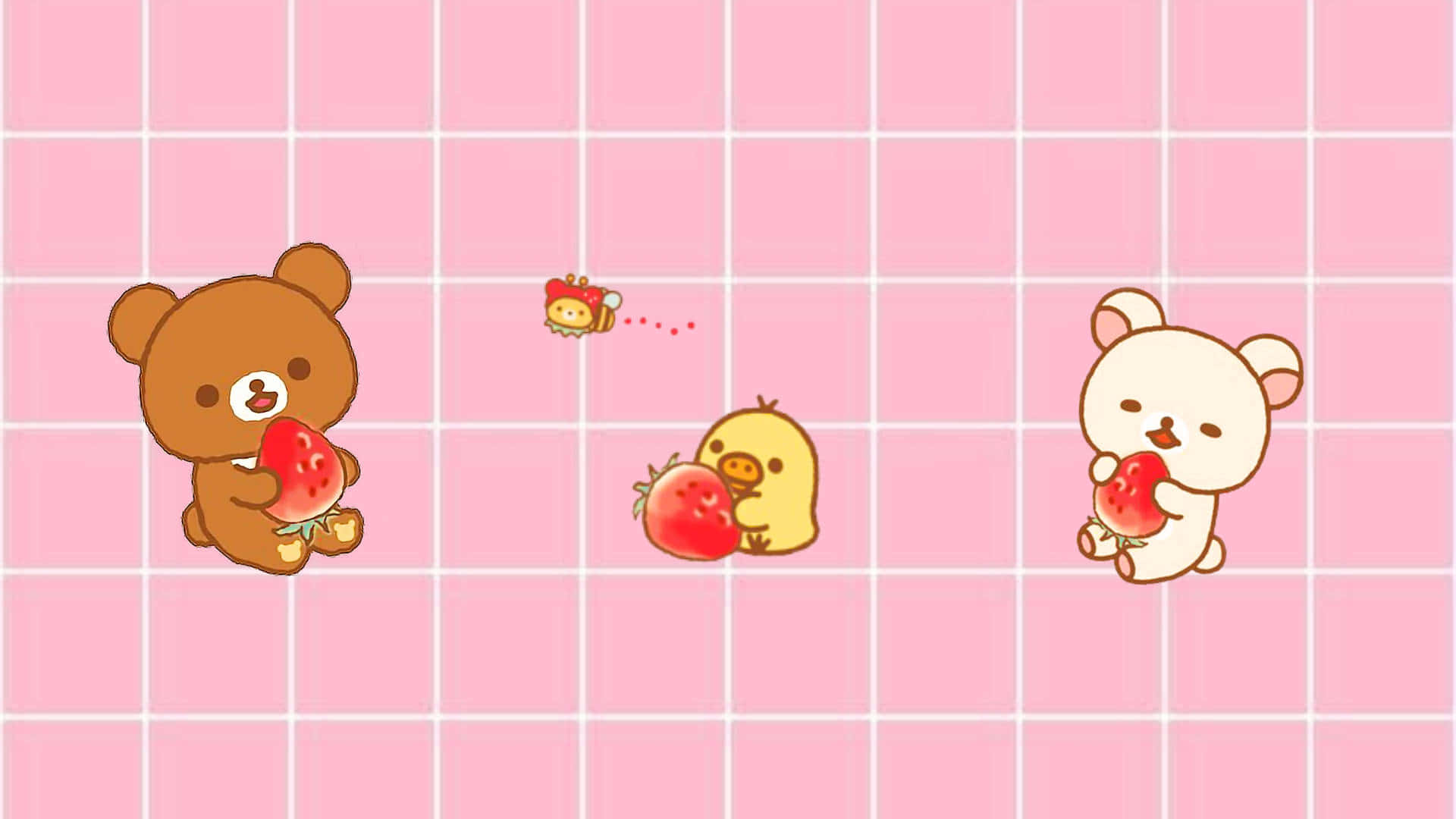 "En pastelrosa baggrund fyldt med kærlighed og fred" Wallpapers