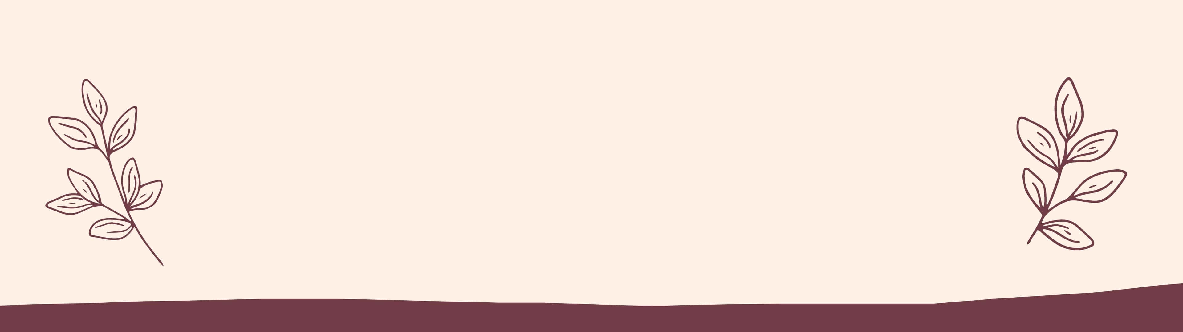 en ramme med blade og blomster på en beige baggrund Wallpapers
