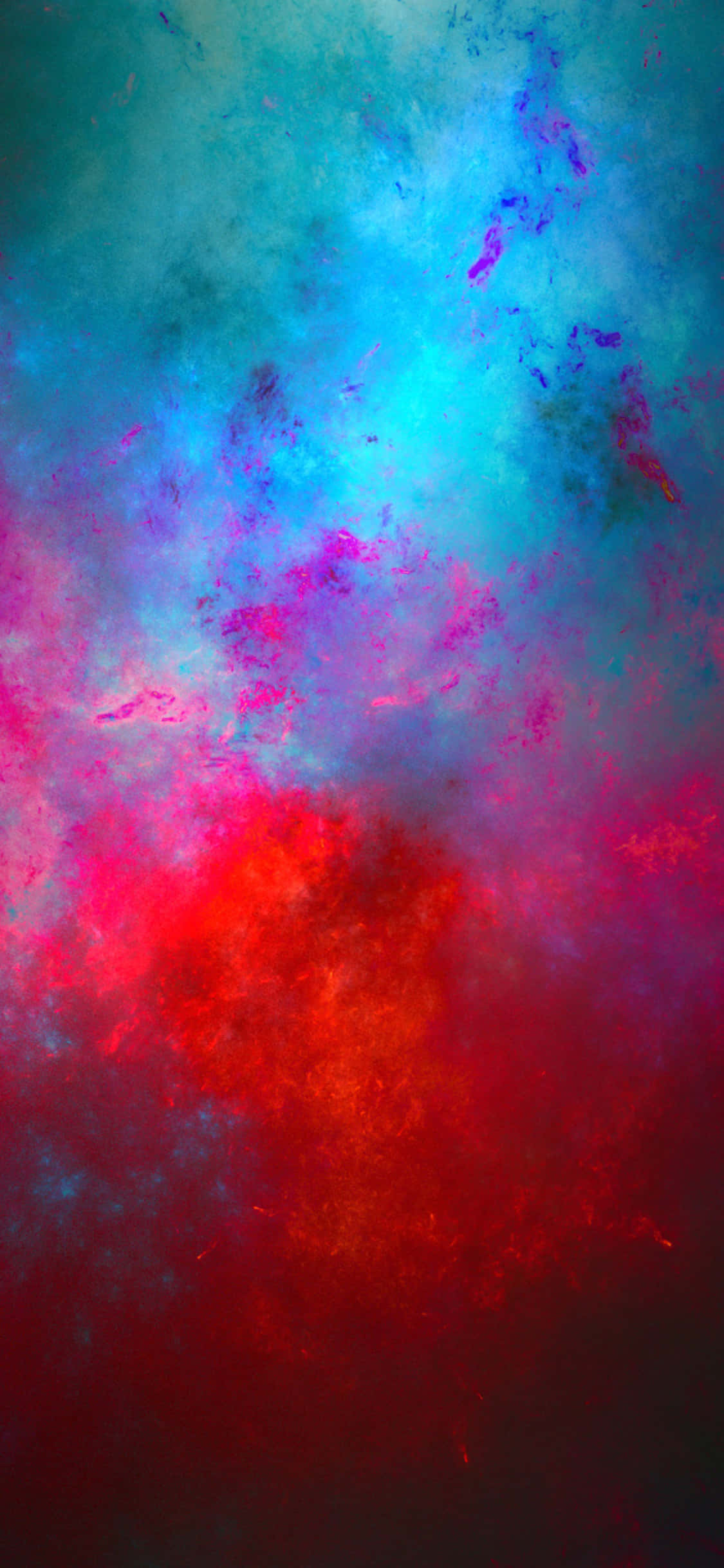 en rød, blå og lilla himmel Wallpapers