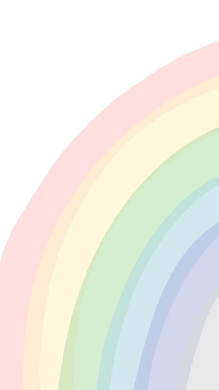 en regnbue med en hvid baggrund Wallpapers