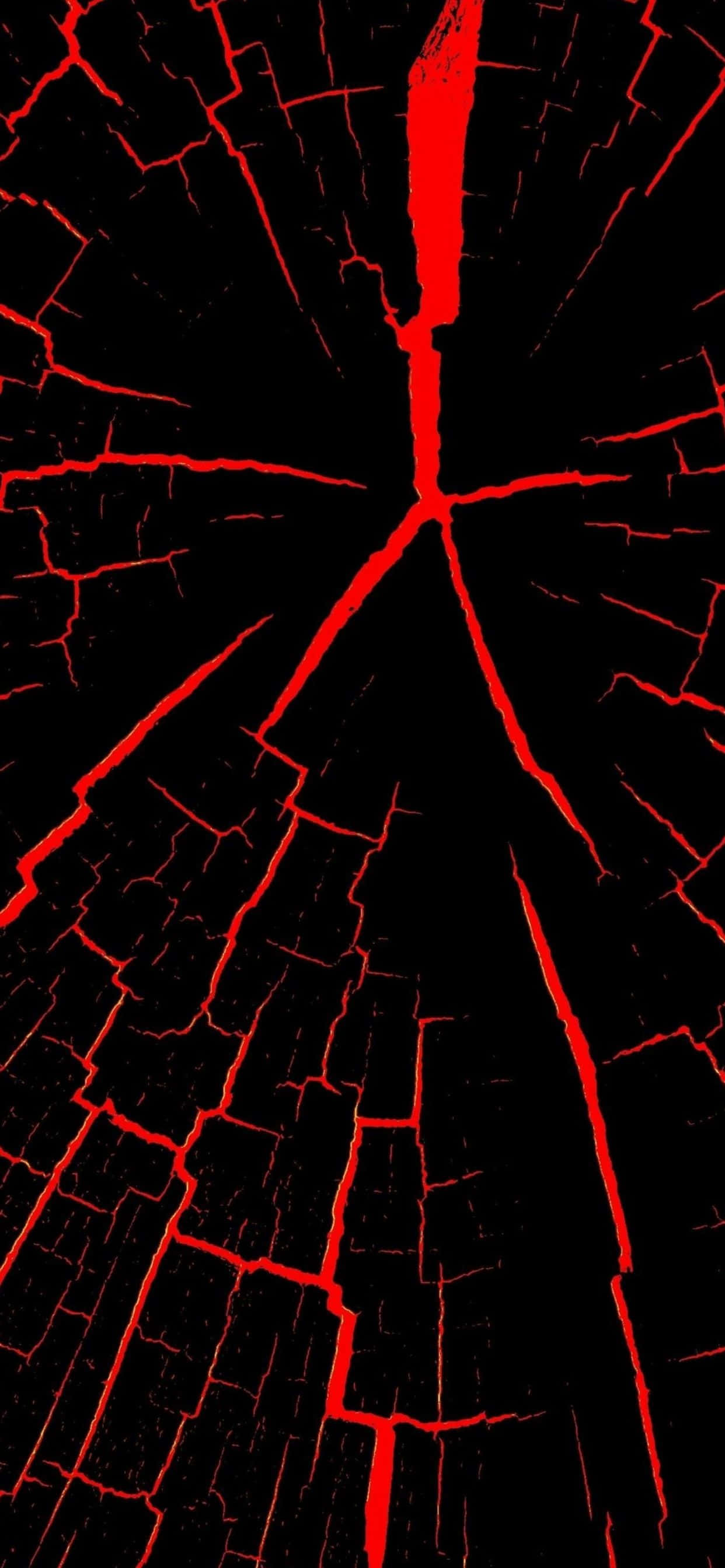 en rød og sort træstub med et rødt kors Wallpapers