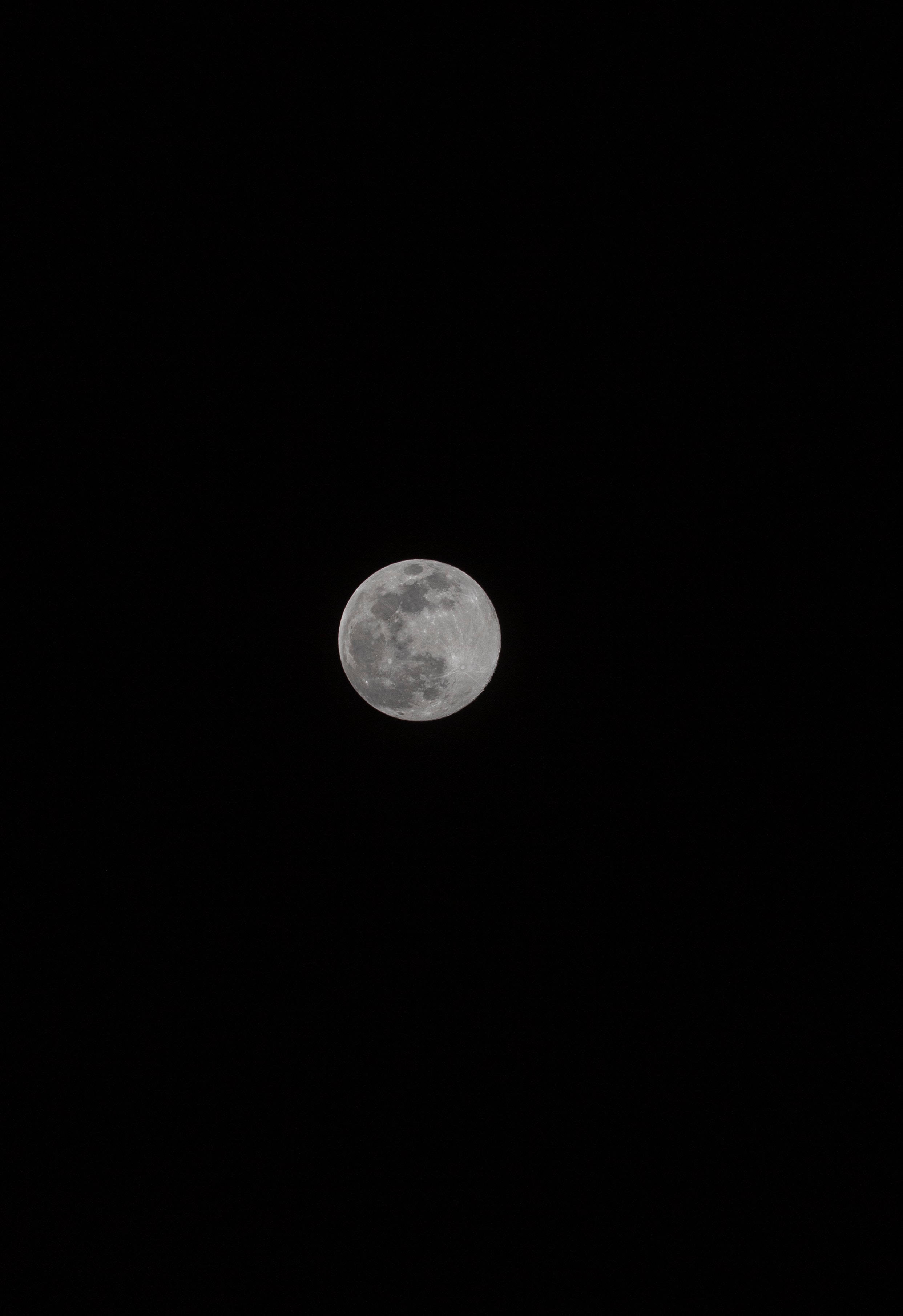 En smuk fuldmåne på nattehimlen Wallpapers