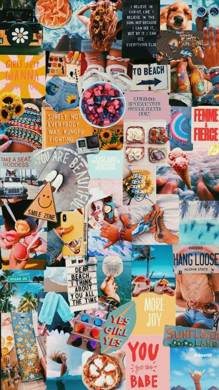 En smuk og tidløs æstetisk collage Wallpapers