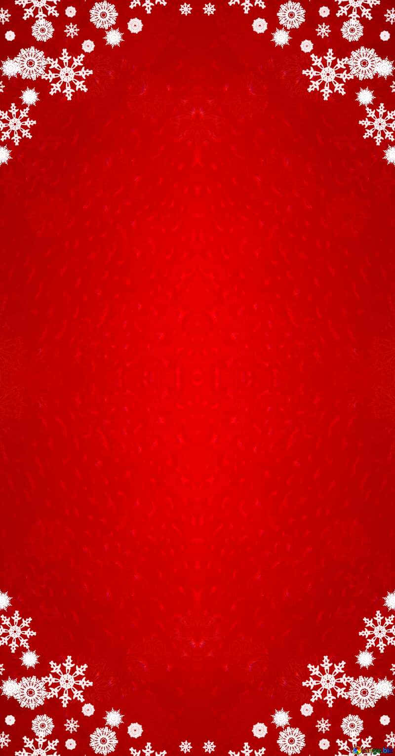 En smuk rød julebaggrund Wallpapers