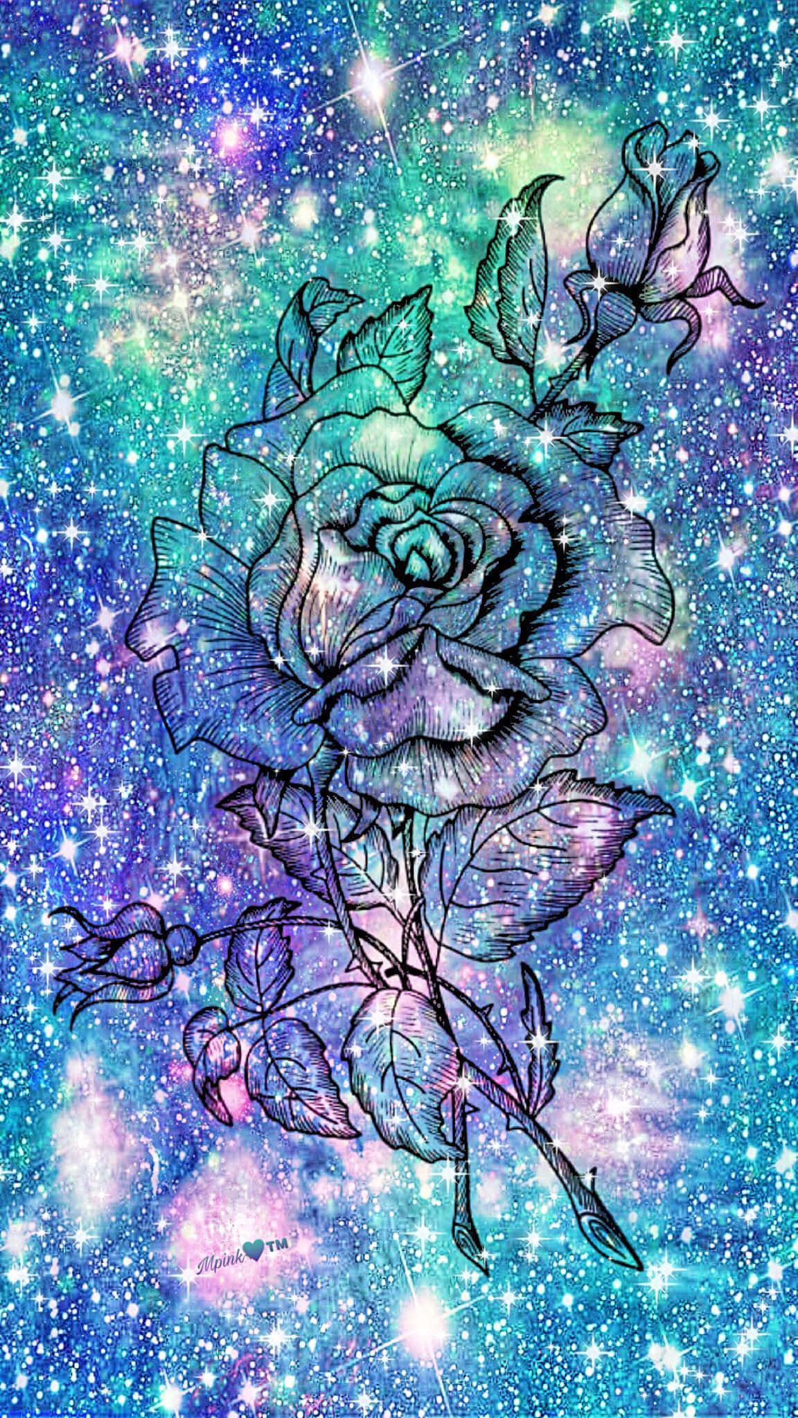 En smuk udsigt over nattehimlen, med stjerner og planeter der skinner klart Wallpapers