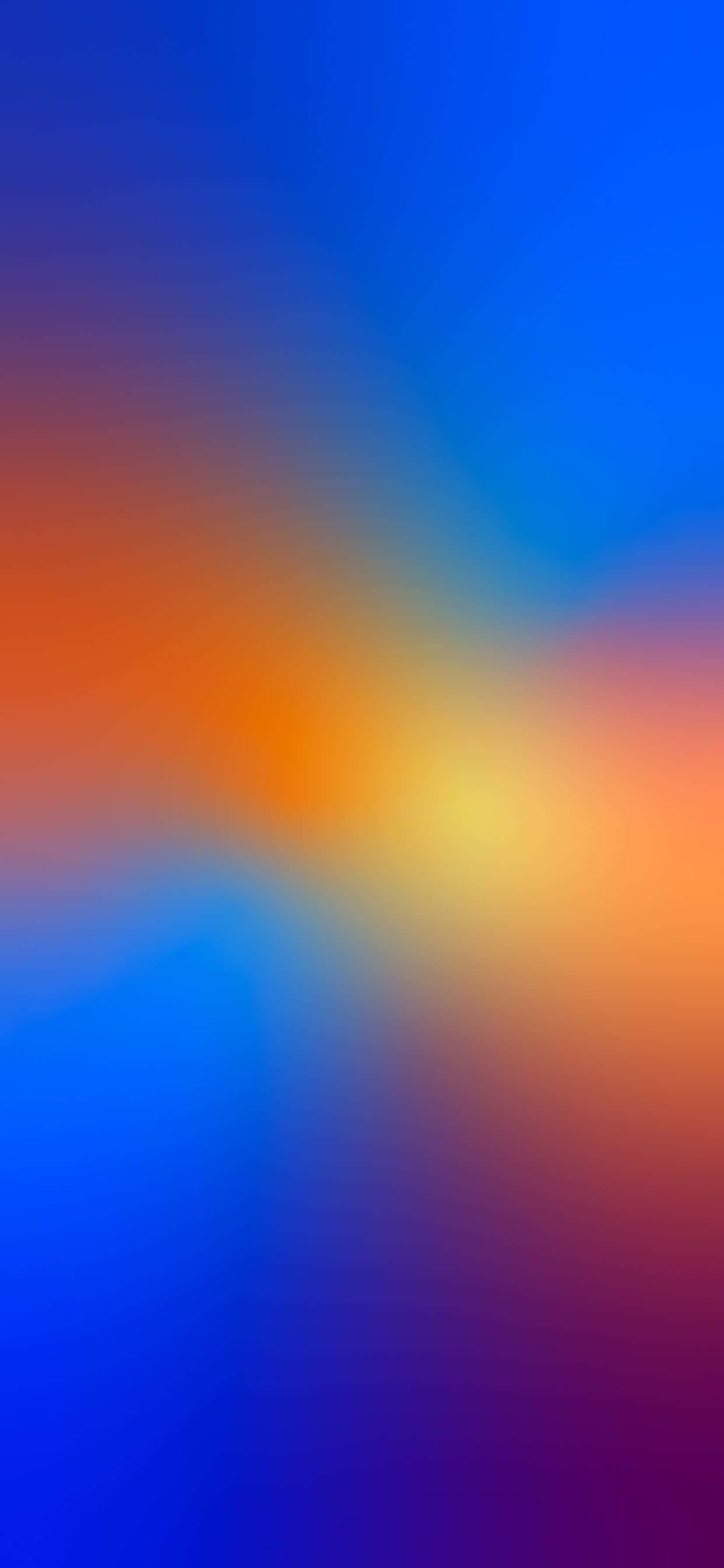 En spejlet blå og orange baggrund Wallpapers