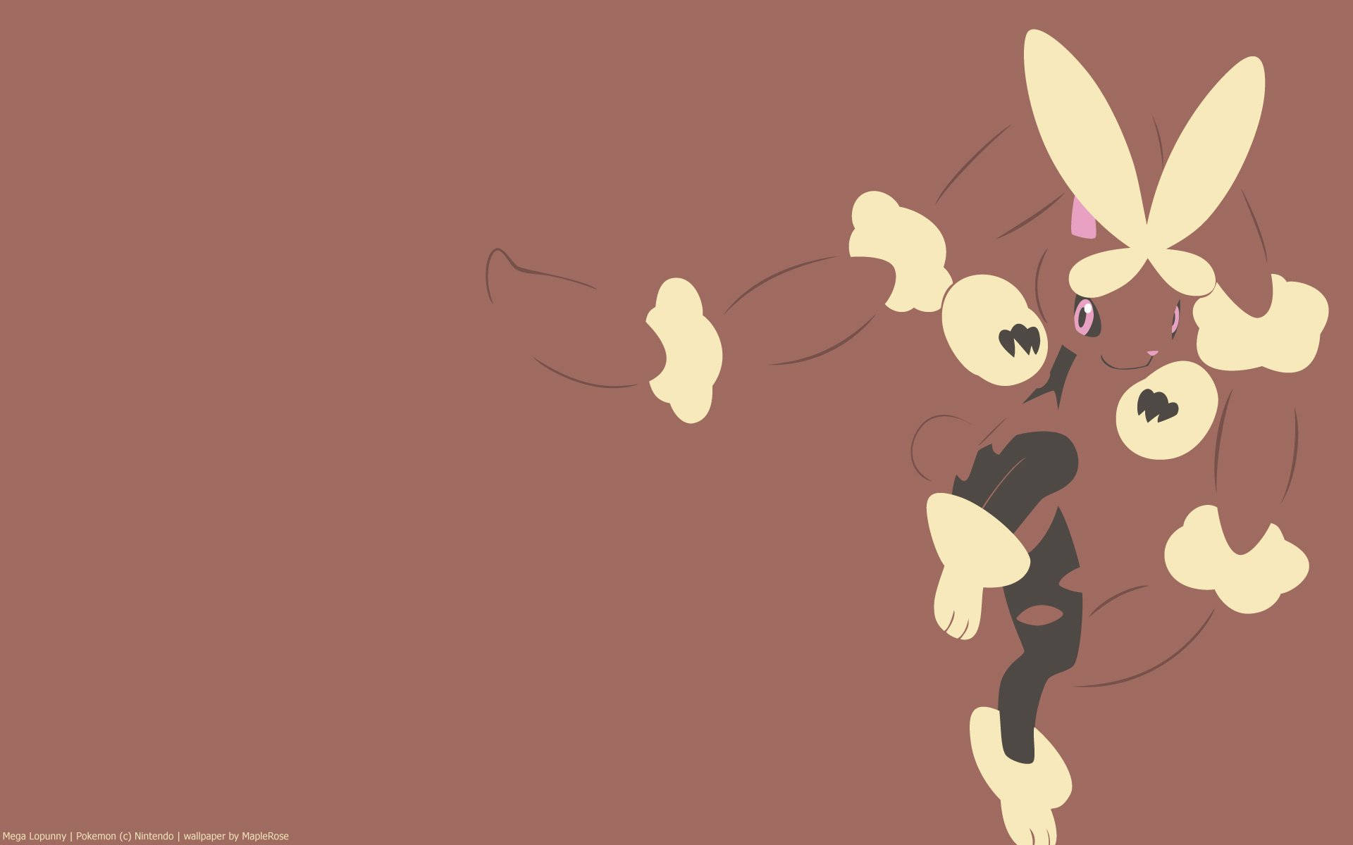 en tegneserie af en pokemon med en kanin på Wallpapers