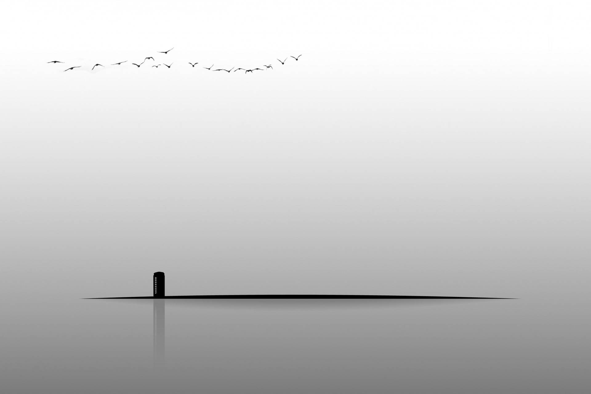 Telefonboks minimalistisk wallpaper — Minimalistisk Wallpapers