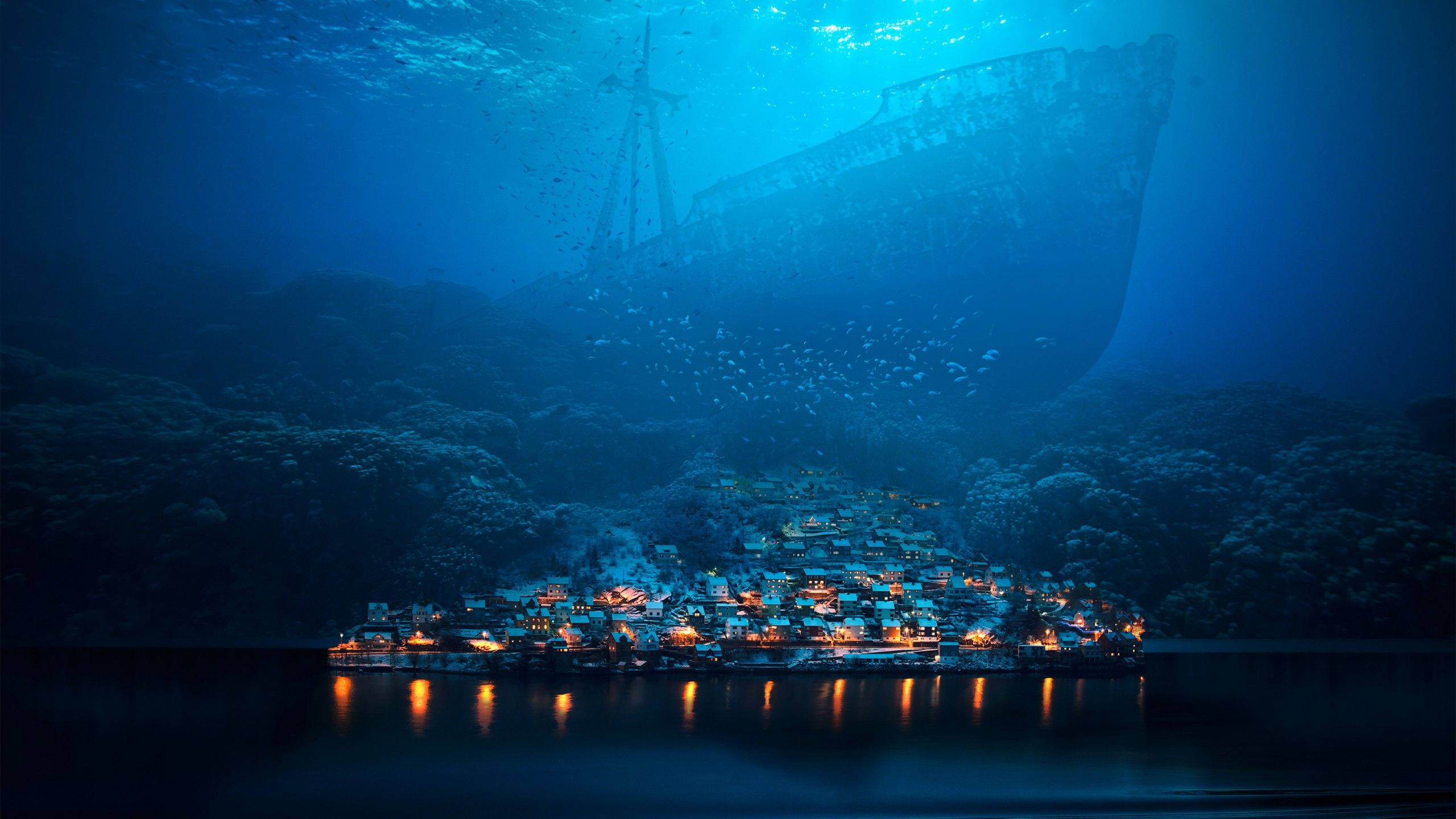 En undervandsafgrund venter Wallpapers