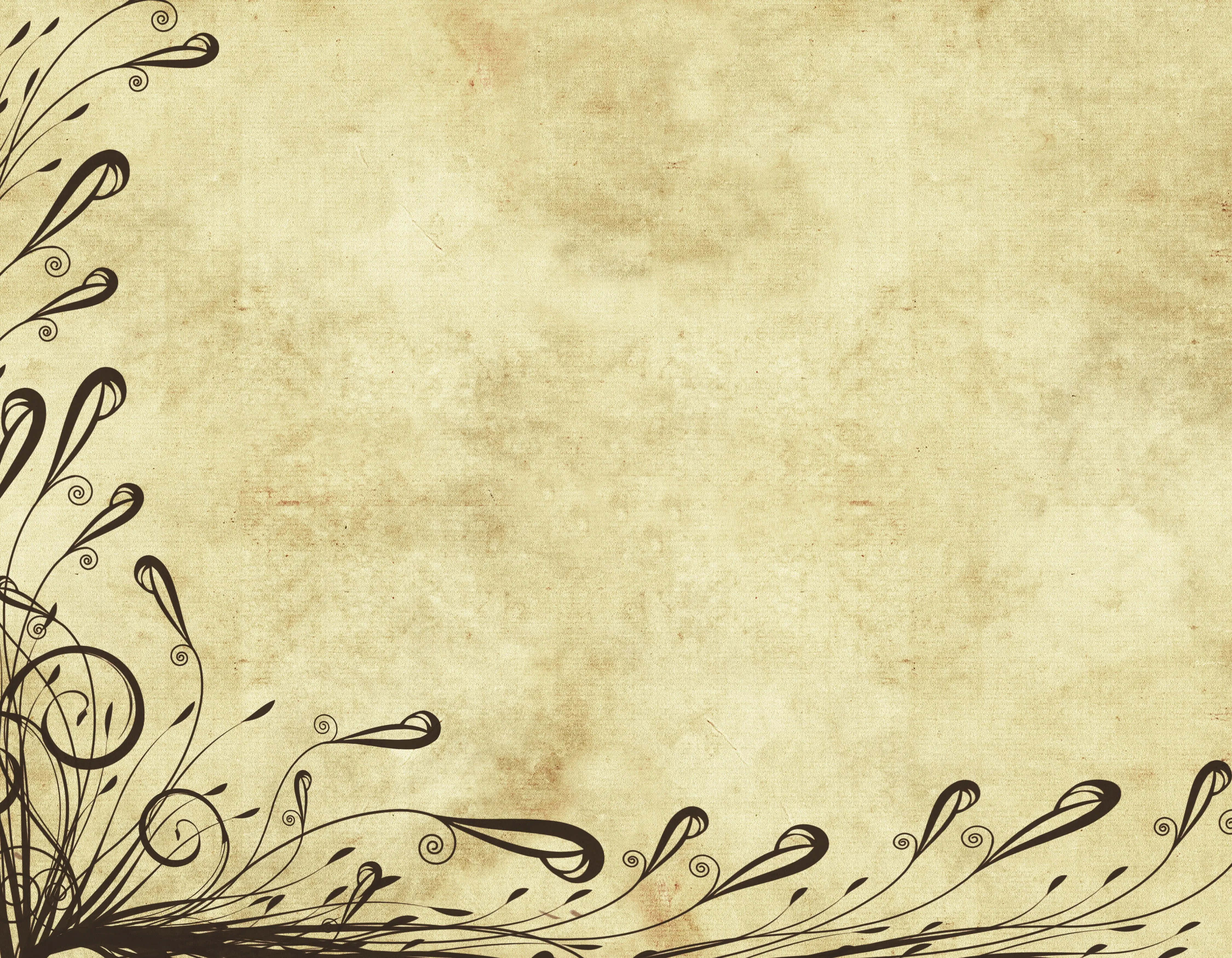 en vintage ramme med en blomst og blade Wallpapers
