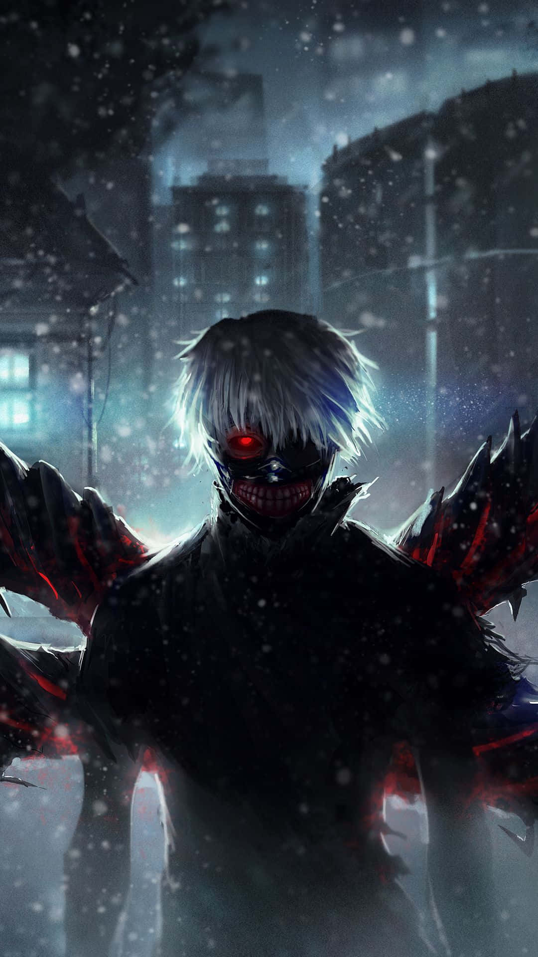 Enejdet ghoul, Ken Kaneki hjemsøger det postapokalyptiske Tokyo Wallpapers