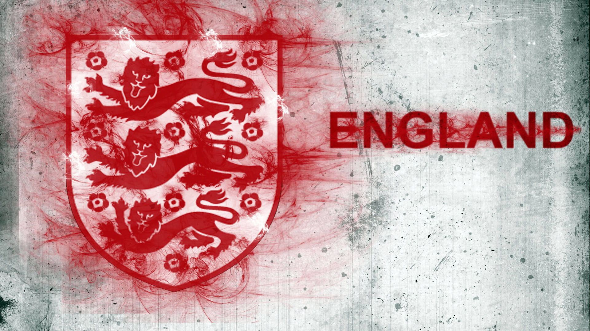 Englands Fodboldvæg med Graffiti-emblem Wallpapers