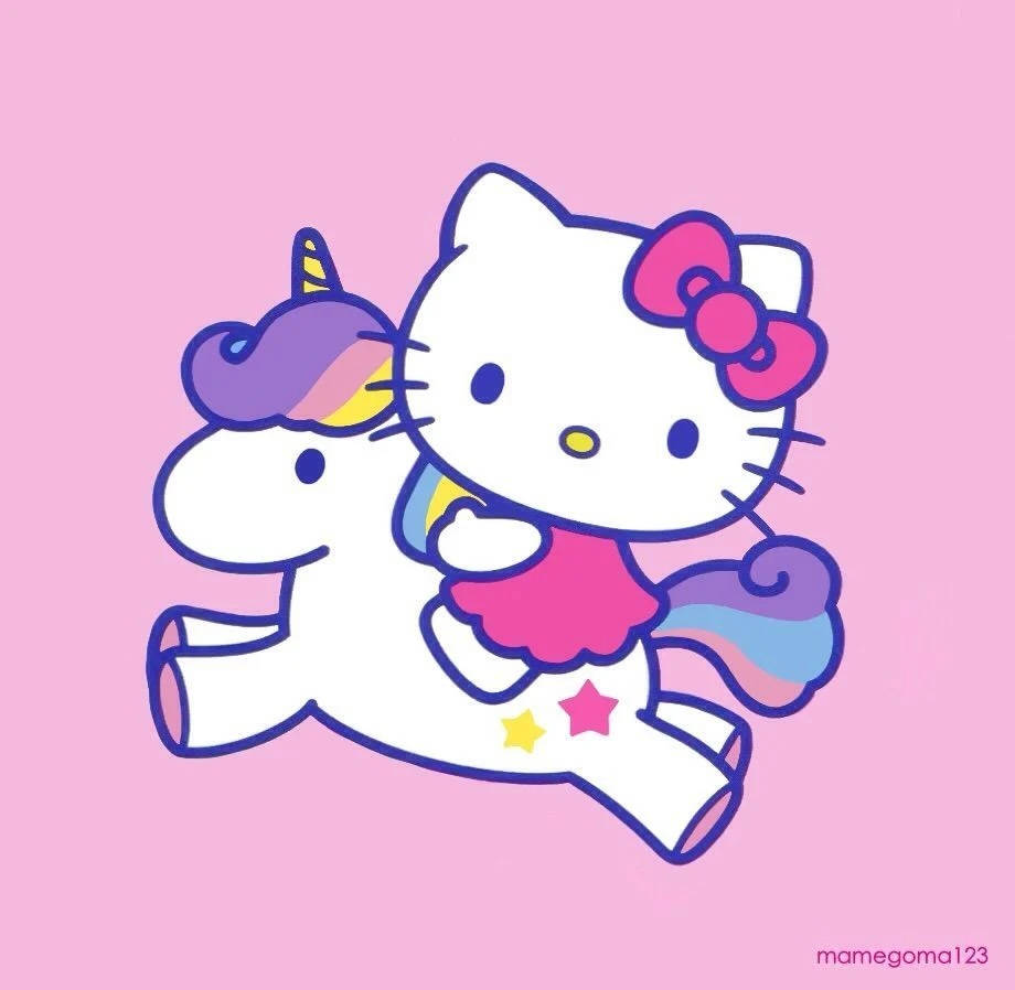 Enhjørning tegneserie Hello Kitty PFP Wallpapers