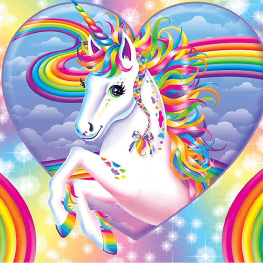 Enhjørning fra Lisa Frank billede Wallpapers