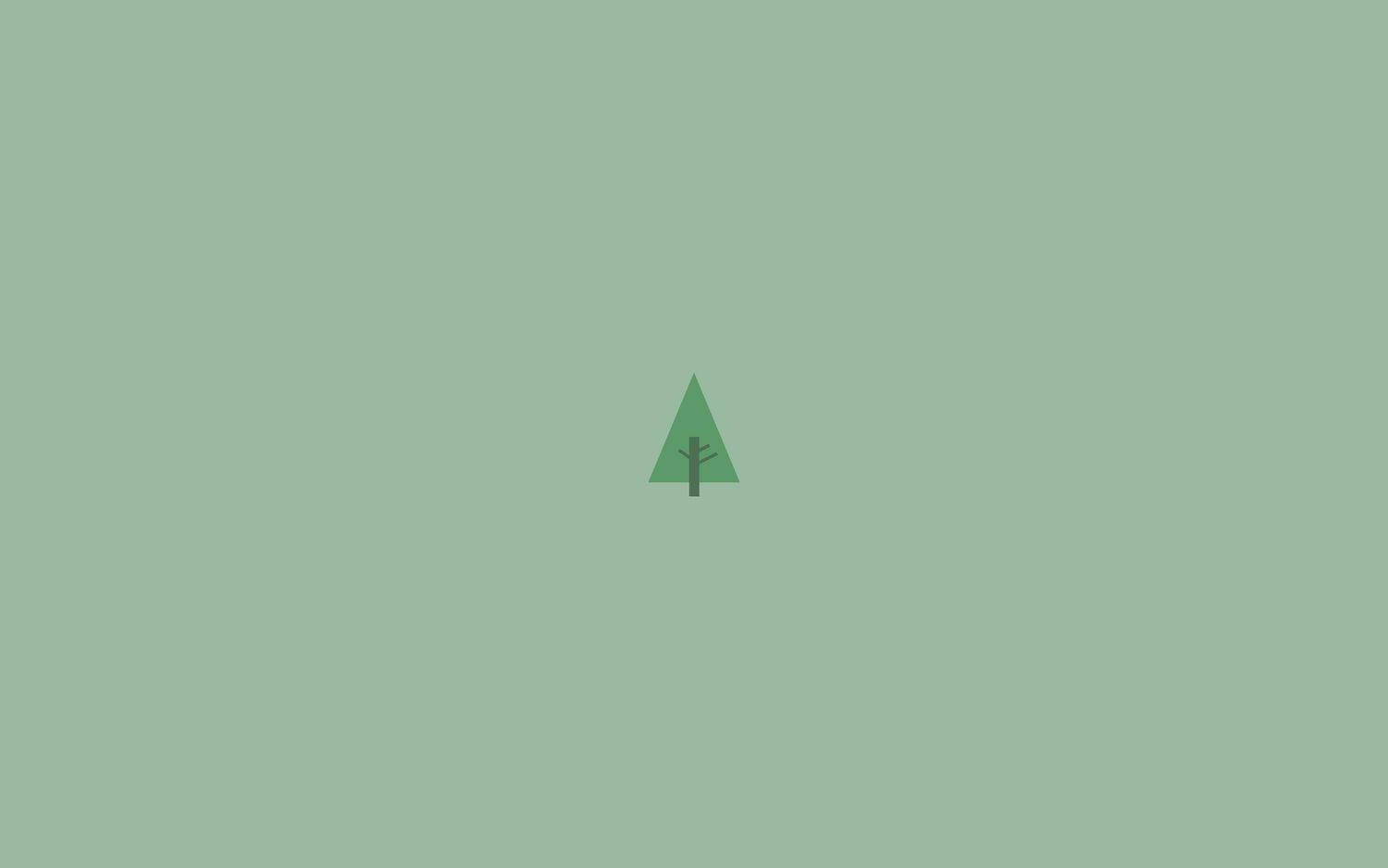 Enkel æstetisk fyrretræ Wallpapers