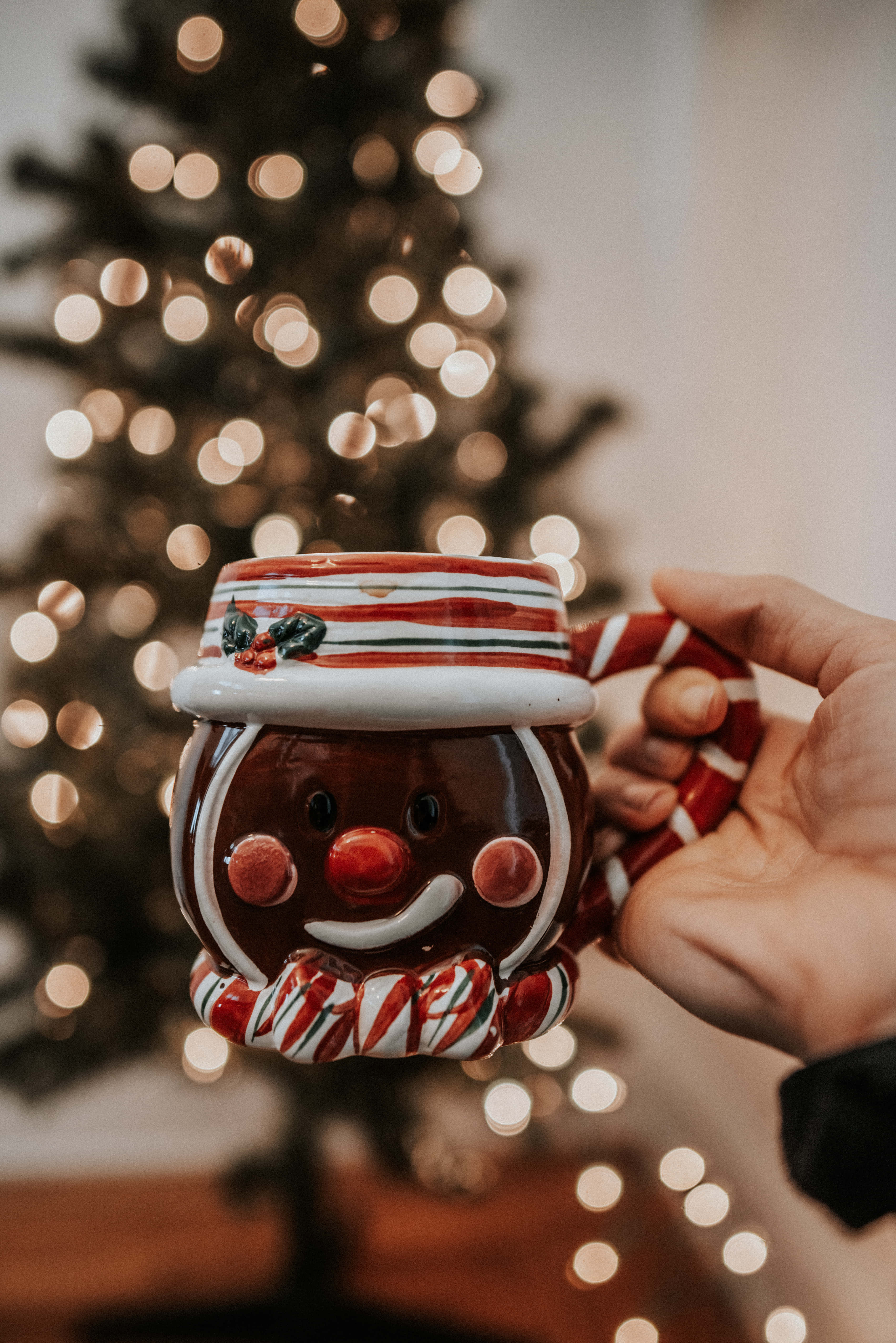 Enkel æstetisk sød julefestlig kop Wallpapers