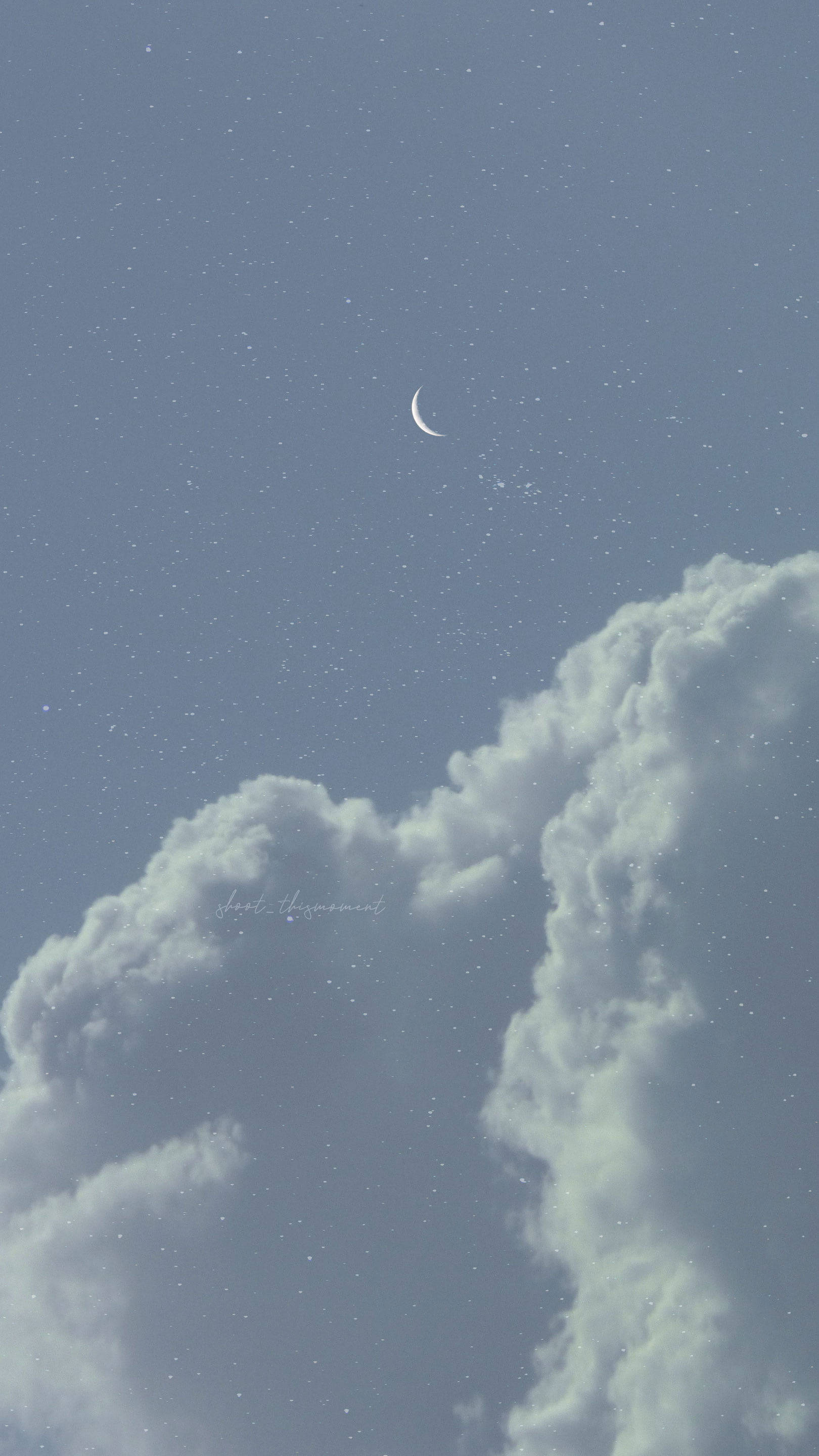 Enkel blå æstetisk aftenhimmel Wallpapers