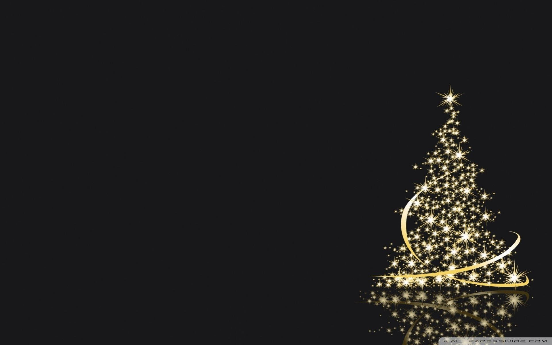 Enkel juletræ med gnister Wallpapers