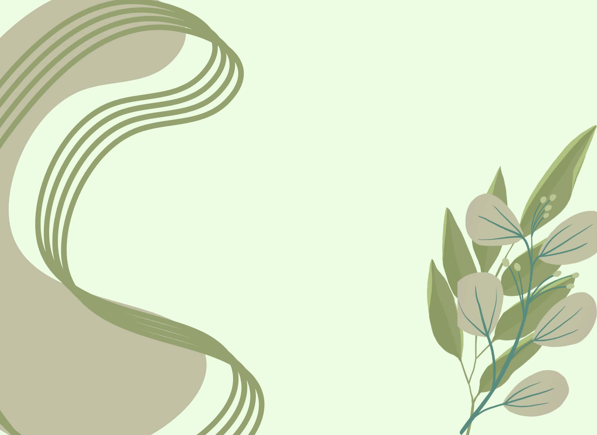 Enkel sød og æstetisk grøn baggrund Wallpapers