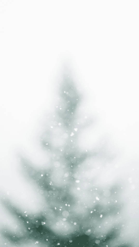 Enkel sløret juletræ med sne Wallpapers
