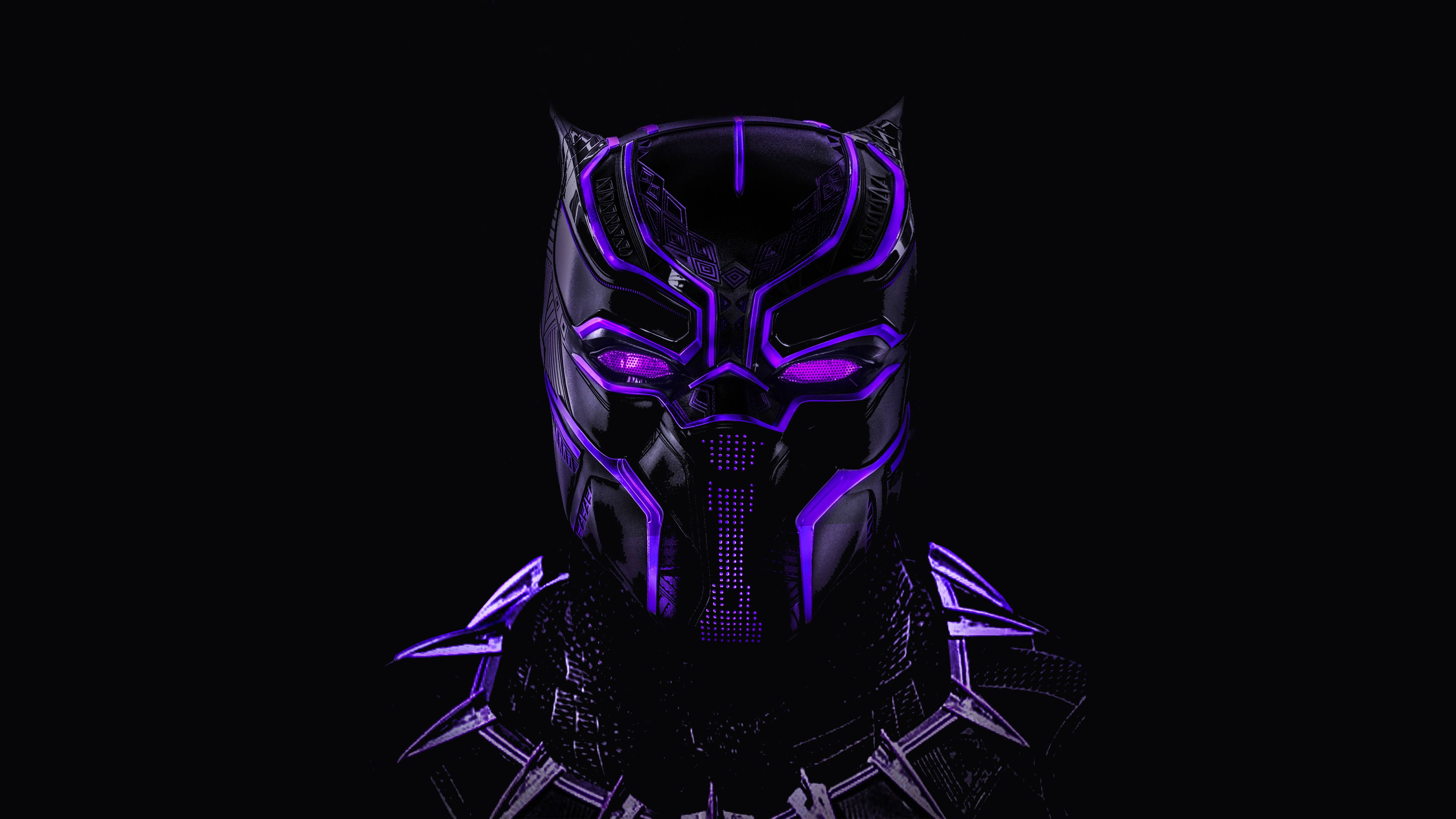 Enkel Sort Panter 4K Ultra HD Mørk Wallpapers