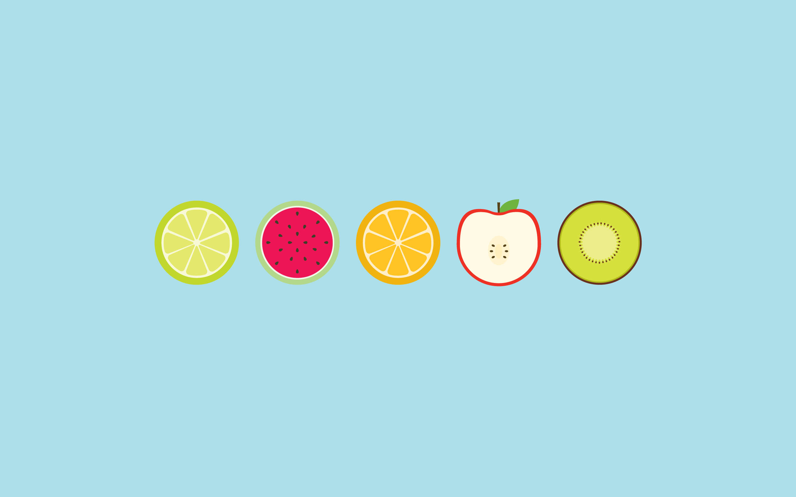 Enkel Æstetisk Frugtskiver Wallpapers