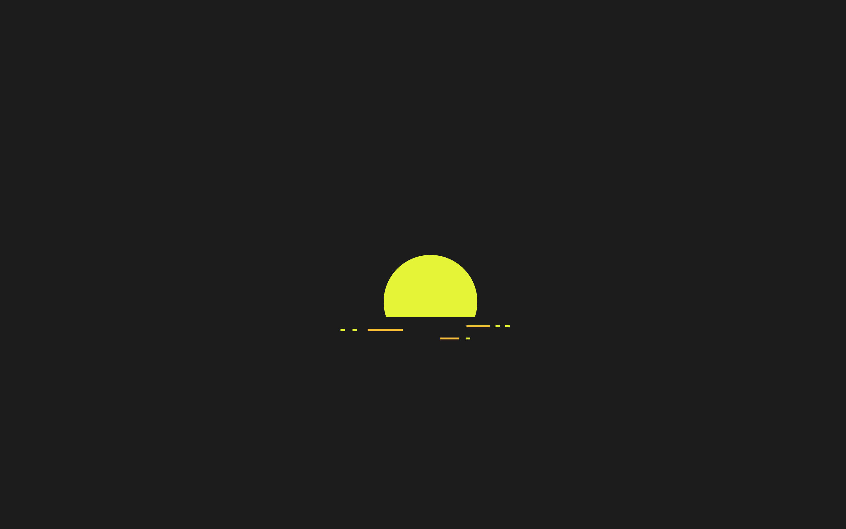 Enkel æstetisk grøn solnedgang Wallpapers