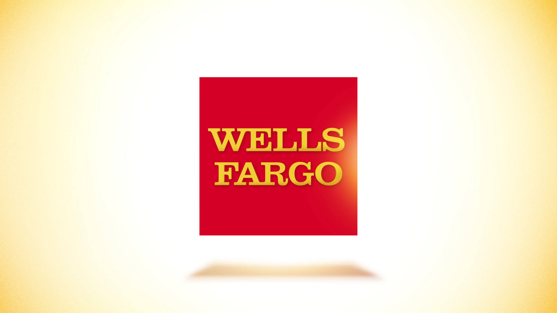 Enkel Wells Fargo gul gradient Wallpapers