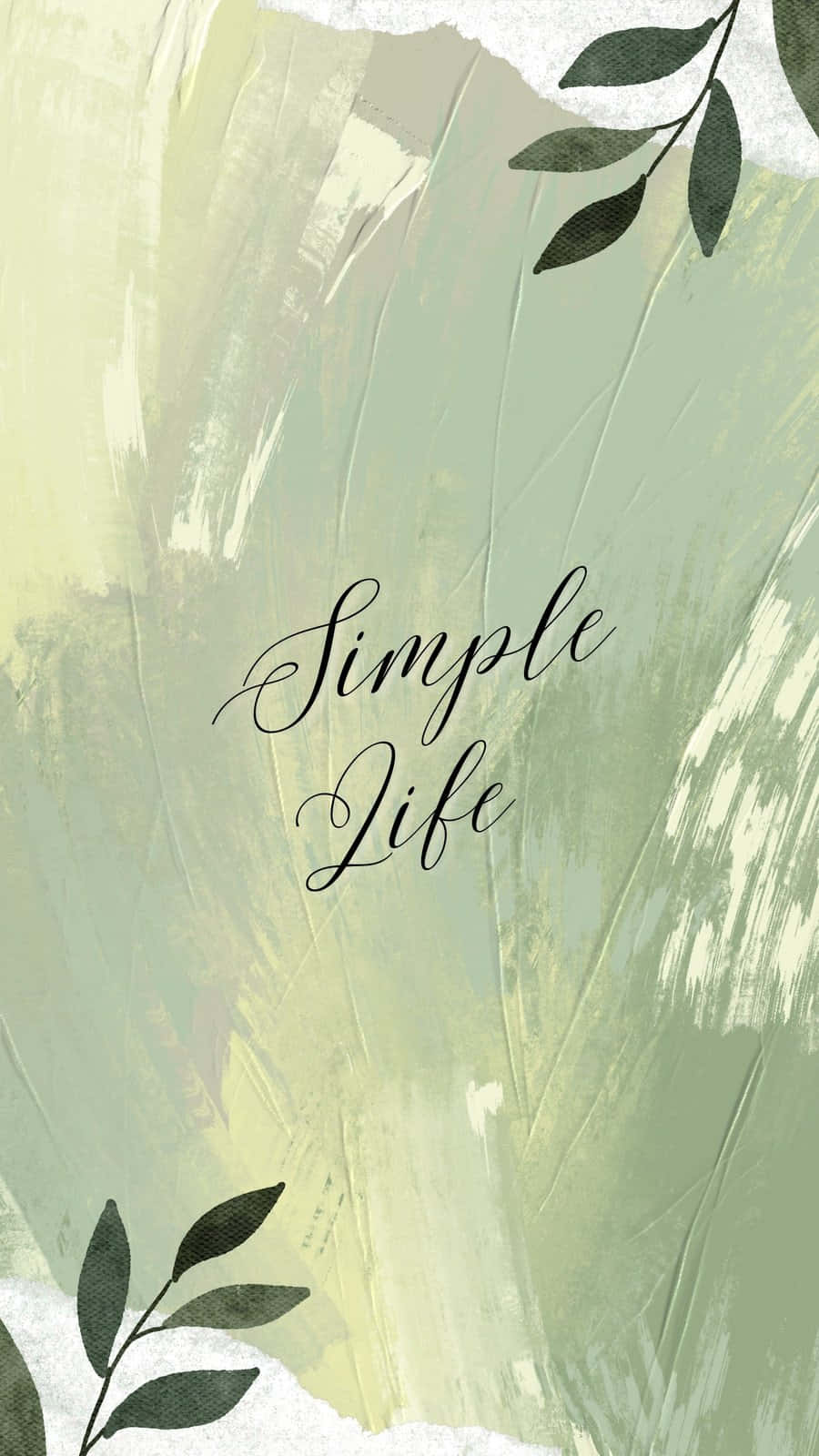 enkelt liv - akvarelmaleri Wallpapers