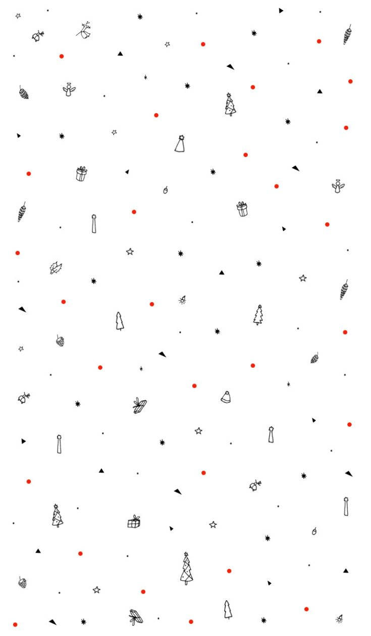 Enkle hvide julemotiver Wallpapers