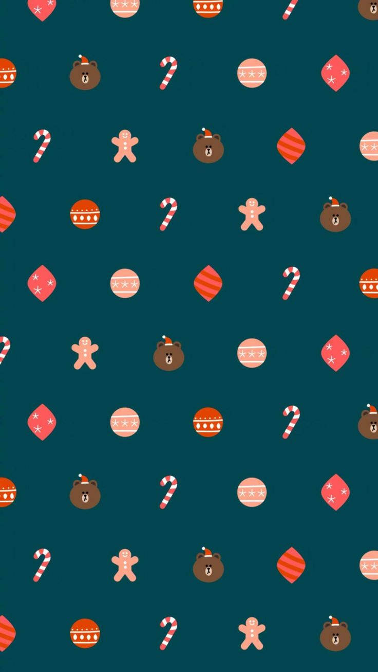 Enkle julestemning ikoner Wallpapers