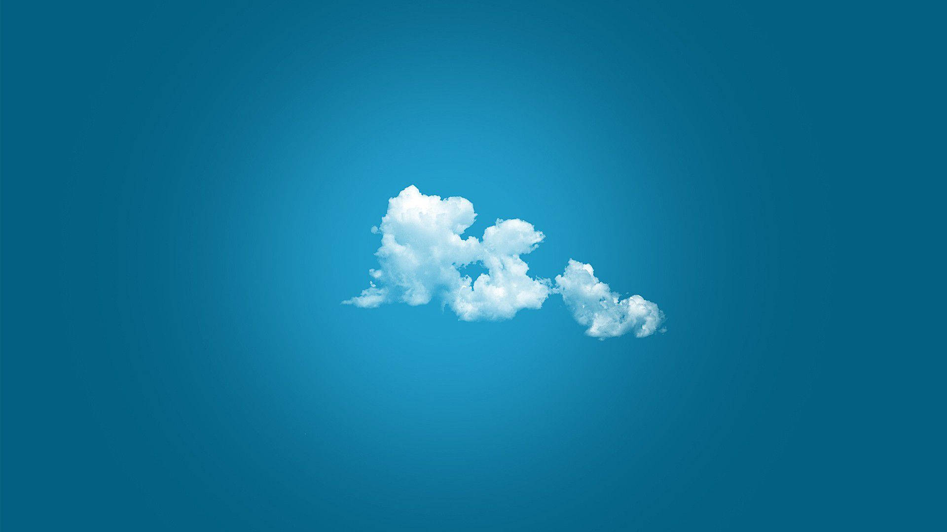 Enkle skyer på en perfekt blå himmel Wallpapers