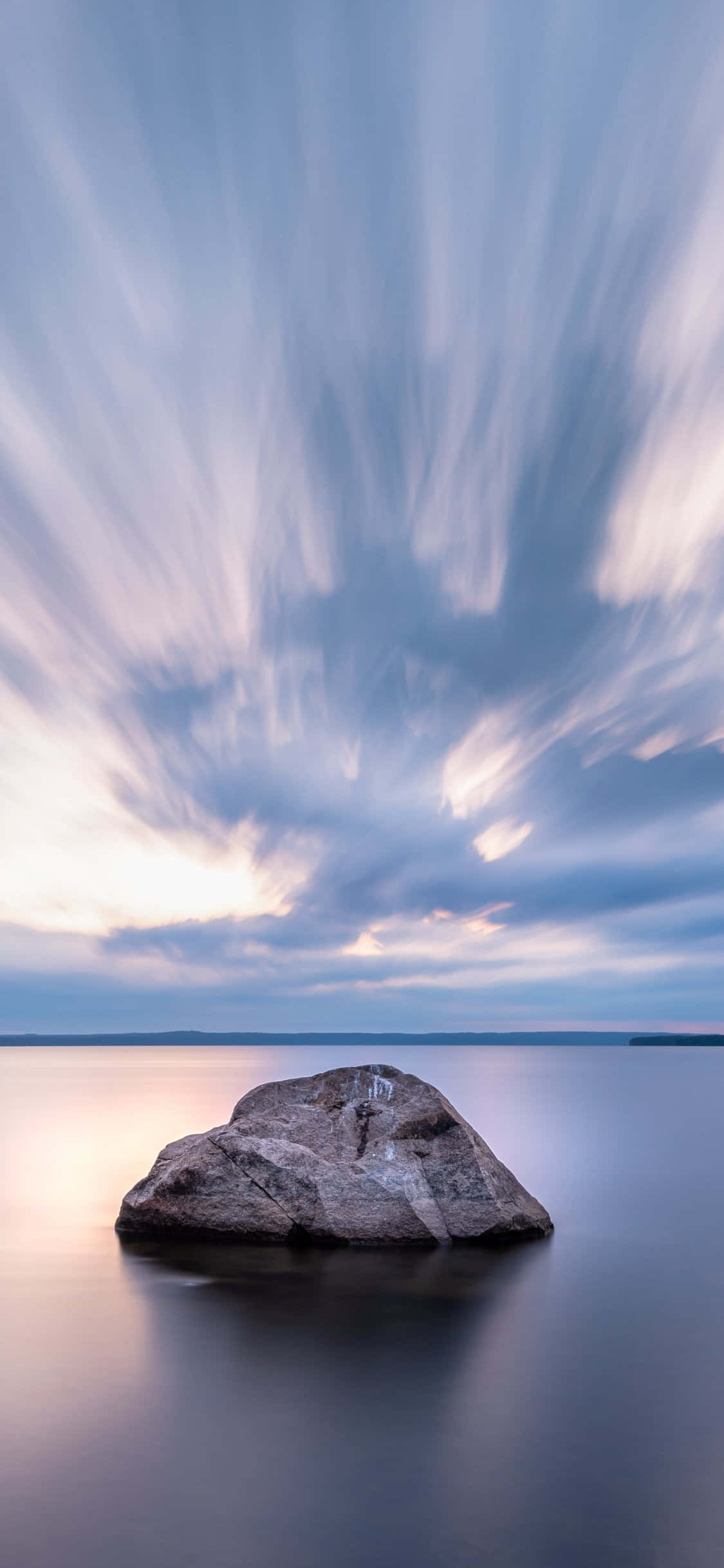 Ensom sten naturlig baggrund Wallpapers