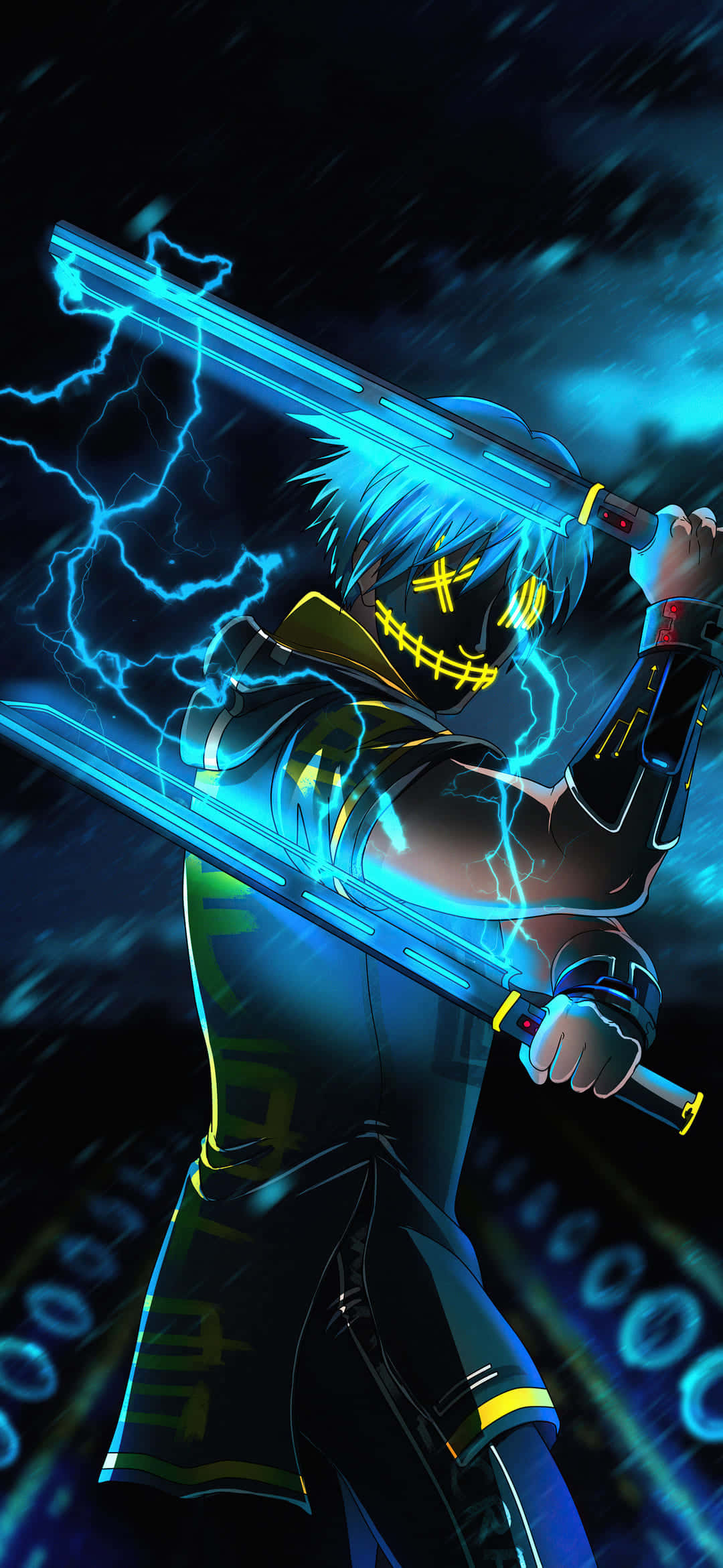 Episk anime-ninja med maske Wallpapers