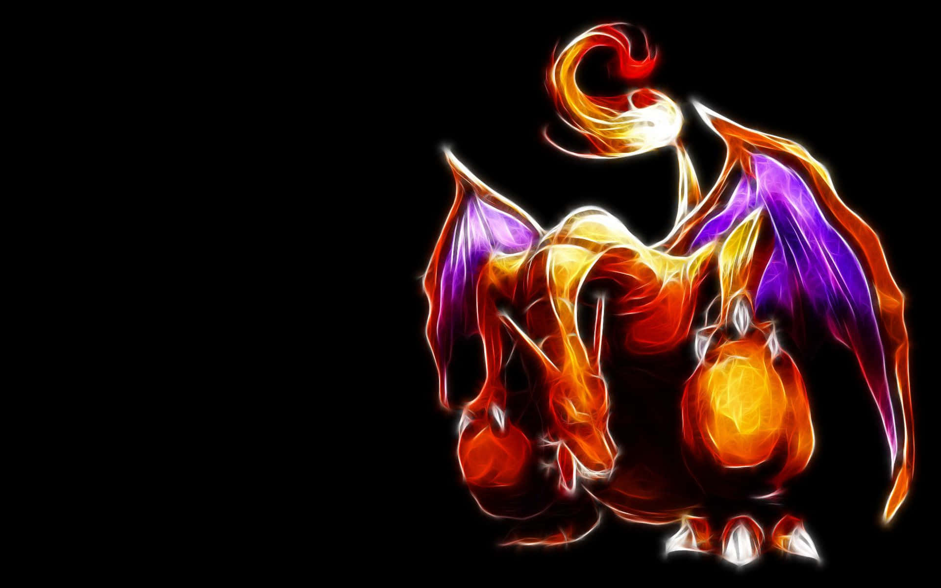 Episk ildsprudlende Charizard i aktion Wallpapers
