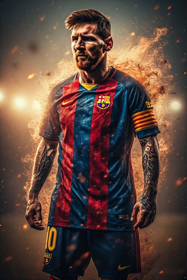 Episk Messi Fantasy Kunst 4K Wallpapers